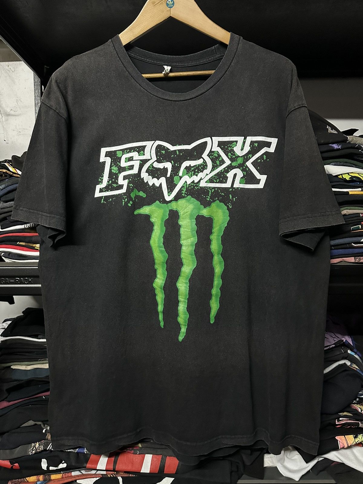 Fox Racing × Vintage Vintage Fox Monster Racing Sun Faded Tee Size US XL / EU 56 / 4 - 1 Thumbnail