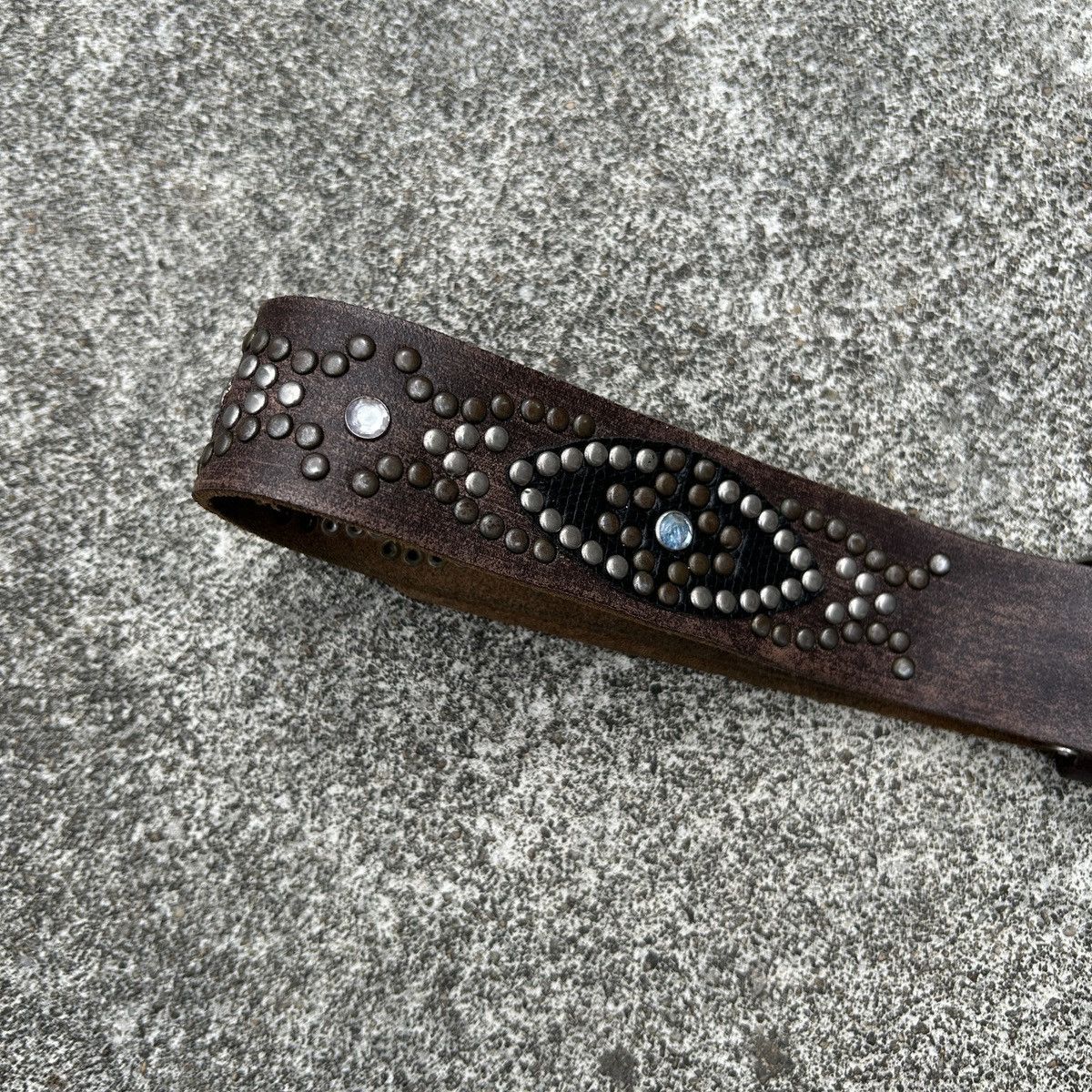 Vintage Vintage studded leather belt (Kapital Style) Size ONE SIZE - 7 Thumbnail