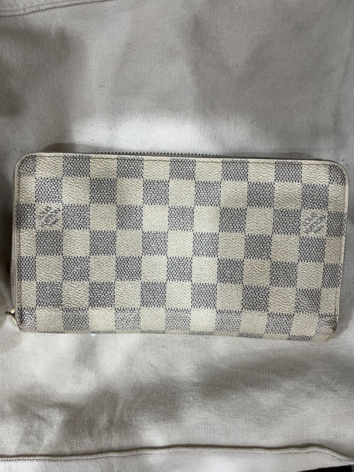 Louis Vuitton LOUIS VUITTON ZIPPY Long Zip A Damier Azur Size ONE SIZE - 1 Thumbnail