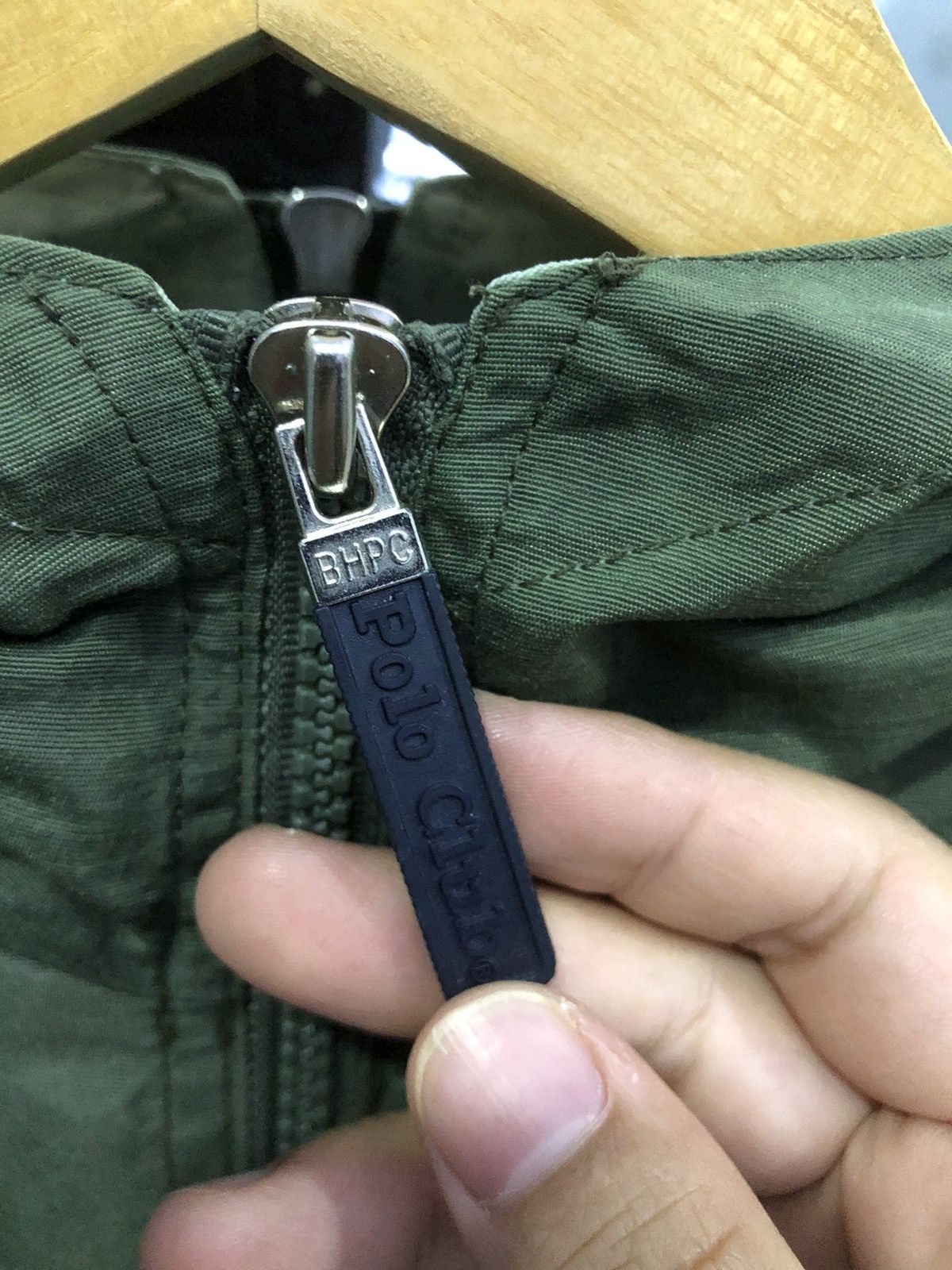 Beverly Hills Polo Club BHPC Olive Green Windbreaker 90s Vintage Korea Size US M / EU 48-50 / 2 - 7 Thumbnail