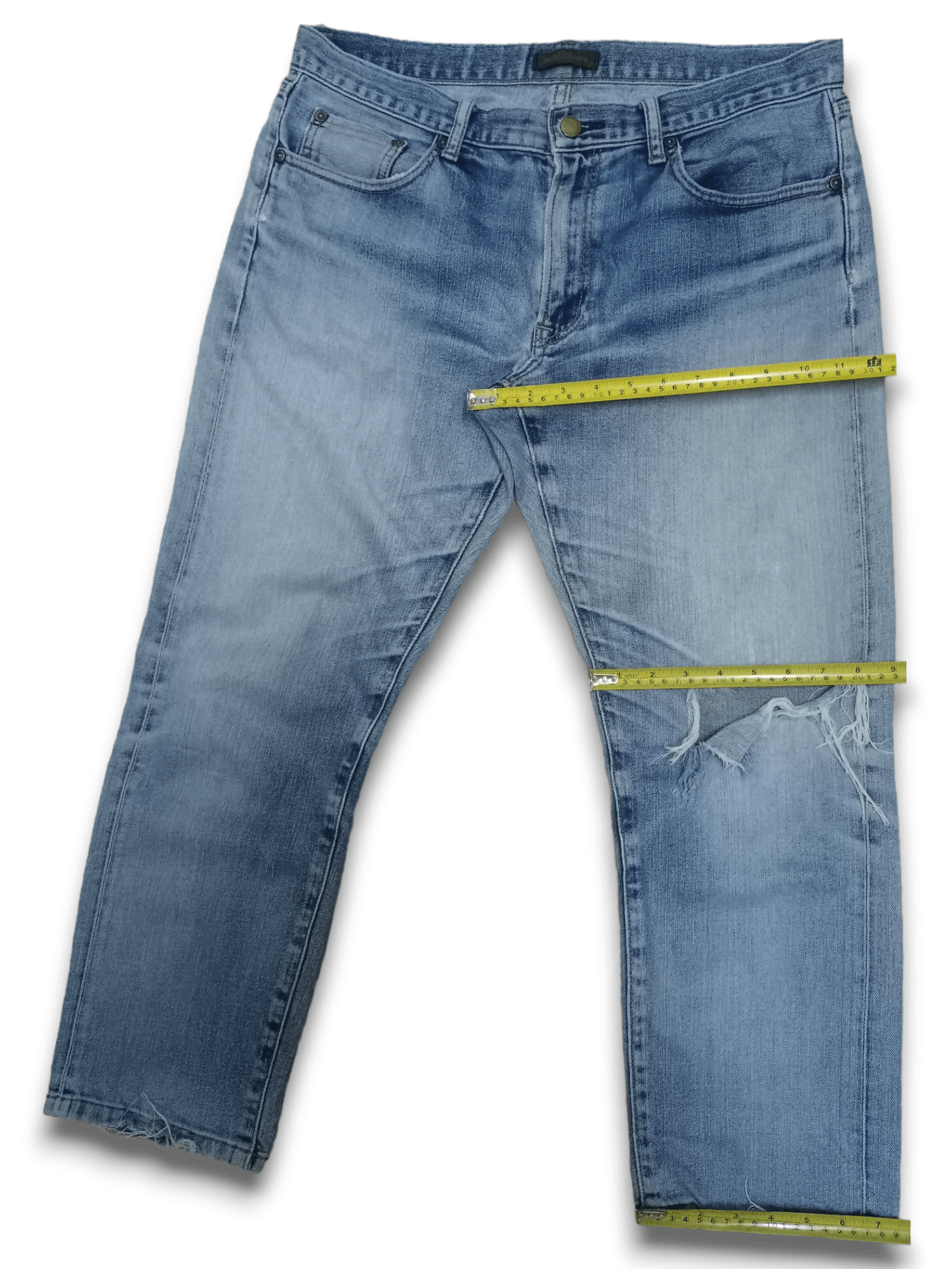Uniqlo Vintage Japanese Uniqlo Blue Wash Selvedge Jeans Size US 34 / EU 50 - 11 Thumbnail