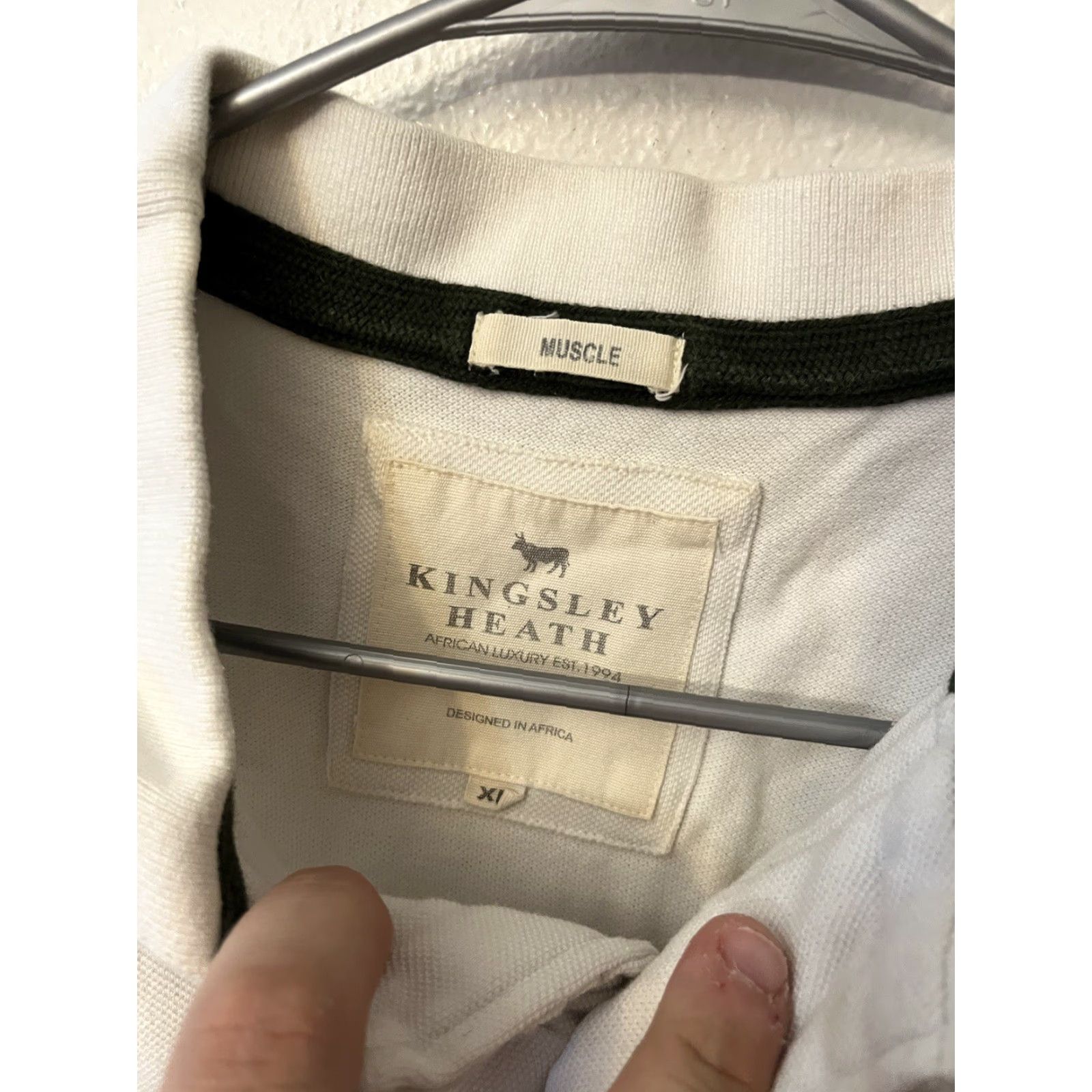 Vintage Kingsley Shirt Mens XL White Polo Short Sleeve Slit Breathable 100% Cotton Vintage No Size US XL / EU 56 / 4 - 3 Thumbnail