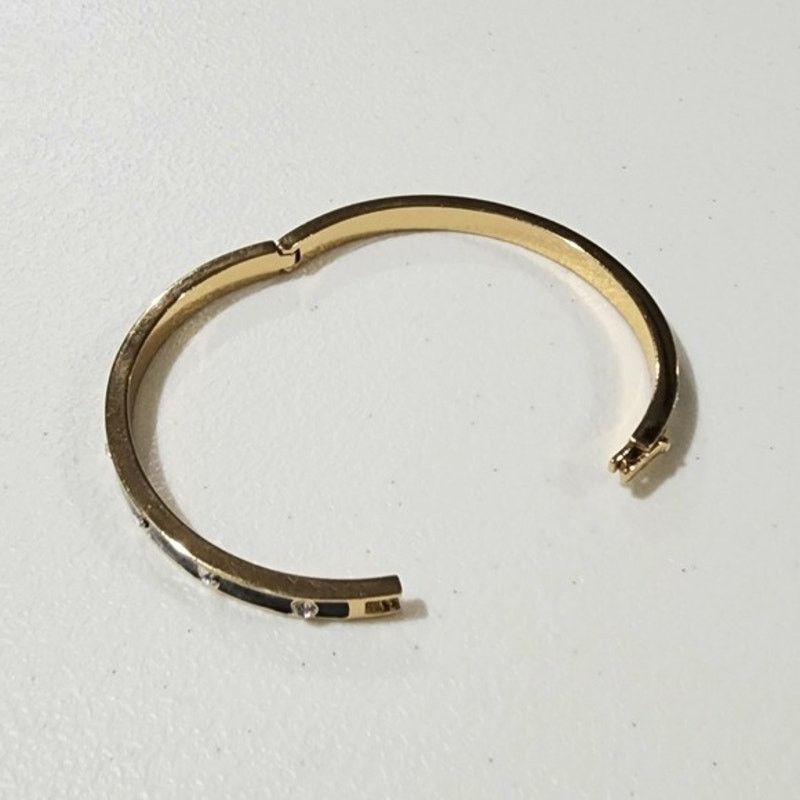 Kate Spade Kate Spade NY Set In Stone Crystal Enamel Bangle Bracelet Size ONE SIZE - 5 Thumbnail