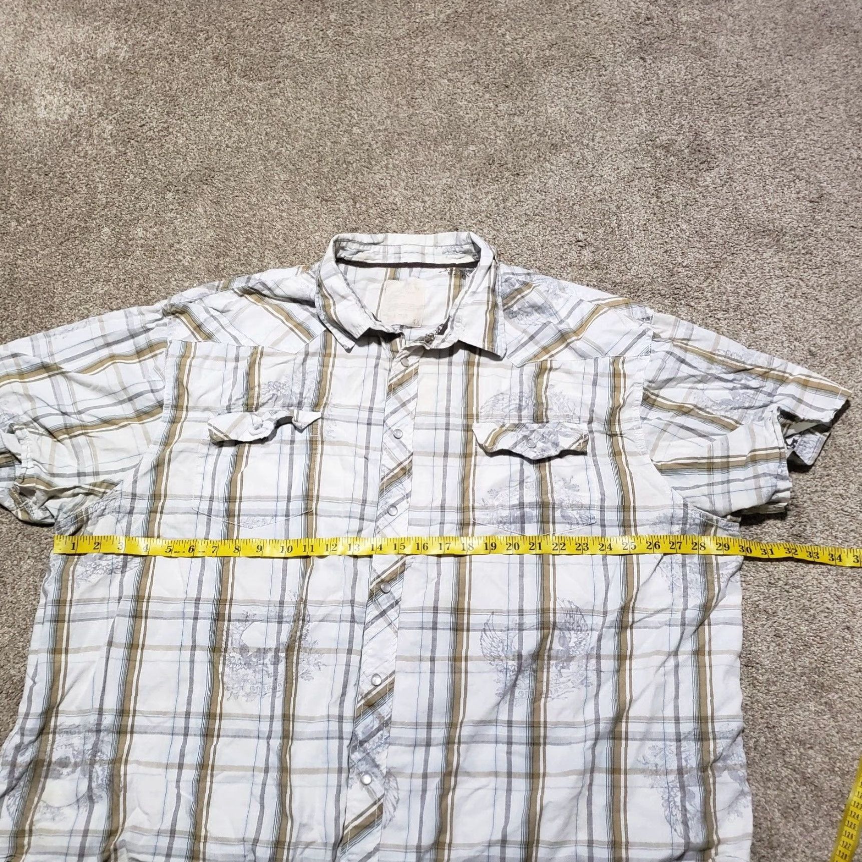 Route 66 Route 66 Shirt Western Plaid Snap Button Up Short Sleeve 4X Multicolor Men’s Sizing Big & Tall Mens Size US XXL / EU 58 / 5 - 4 Thumbnail
