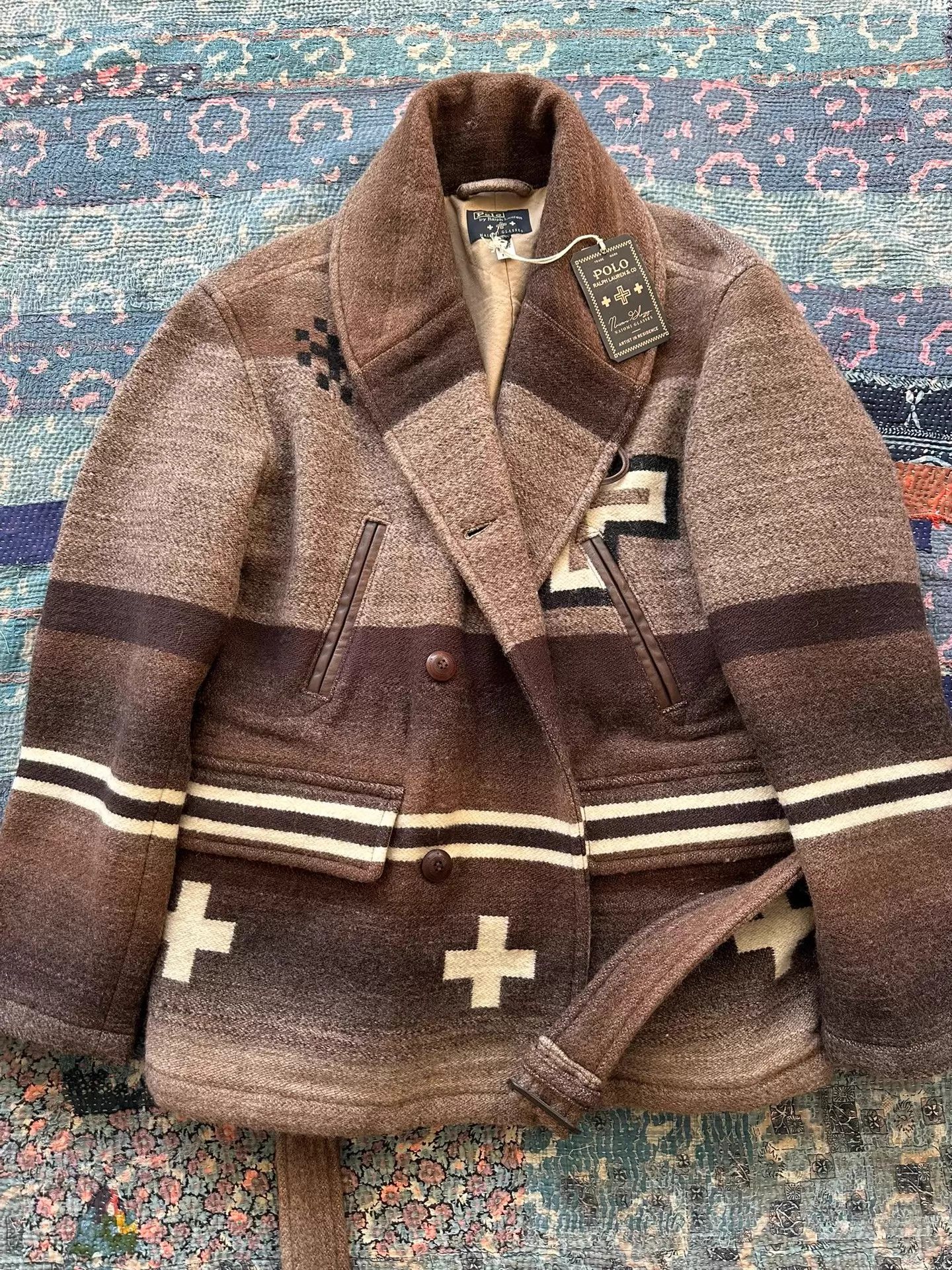 Polo Ralph Lauren Polo RL x Naomi Glasses Navajo Overcoat L Size L / US 10 / IT 46 - 1 Thumbnail