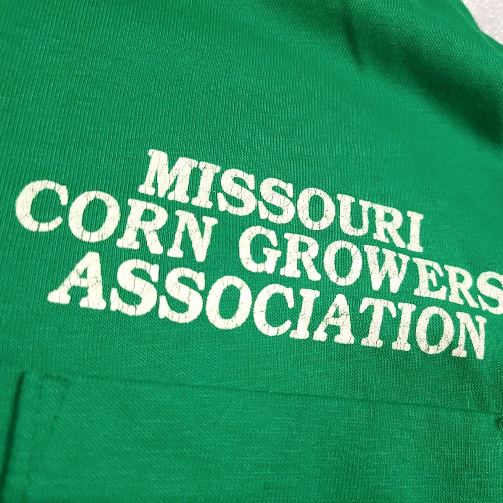 Vintage VINTAGE Polo Shirt Mens L Green Missouri Corn Growers Century Place Polo Shirt Rugby Shirt 1980s Short Sleeve Cotton Size US L / EU 52-54 / 3 - 5 Thumbnail