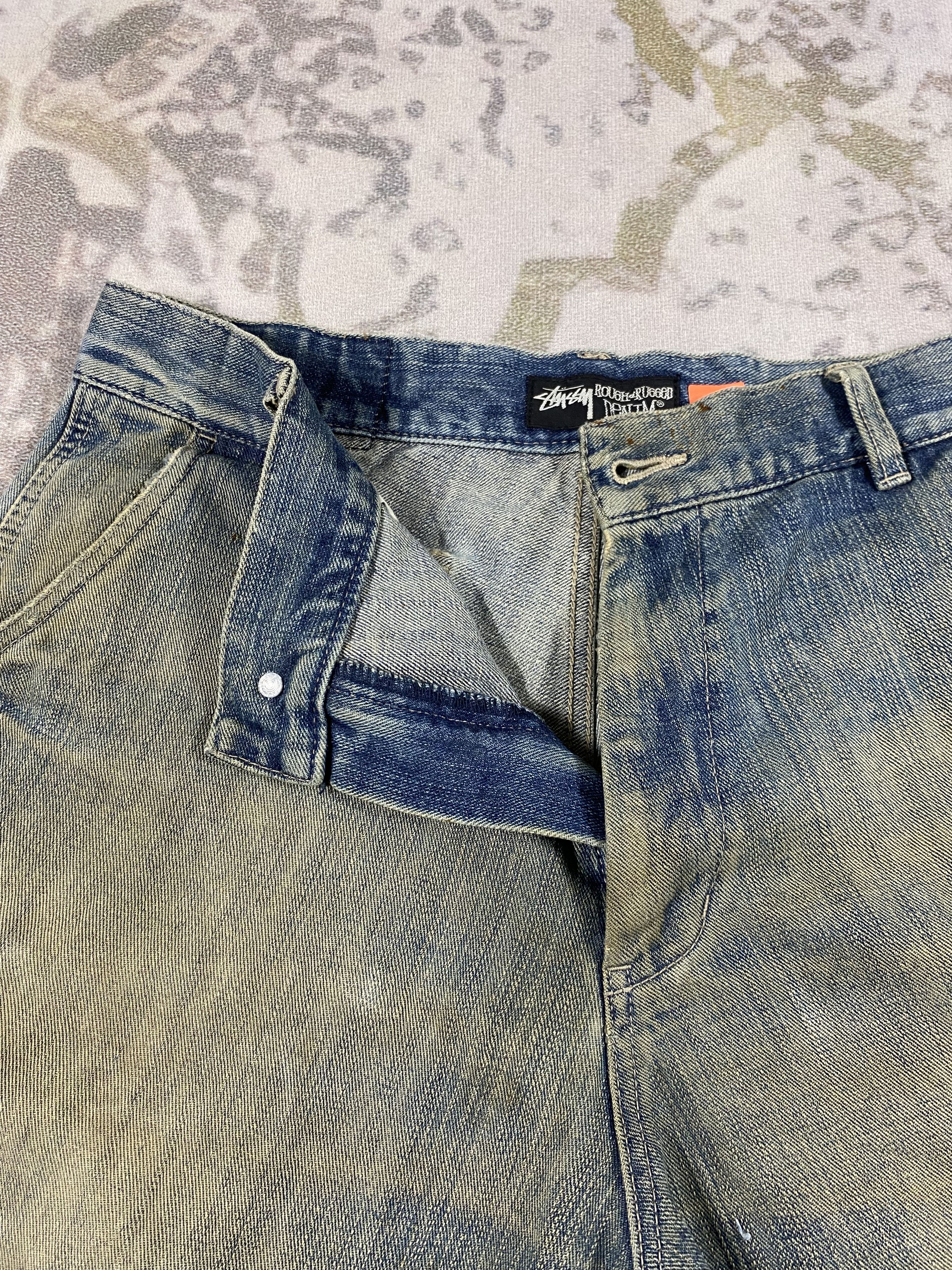 Japanese Brand Vintage Stussy Short Jeans 32x13.5 Denim-JN3958 Size US 32 / EU 48 - 7 Thumbnail