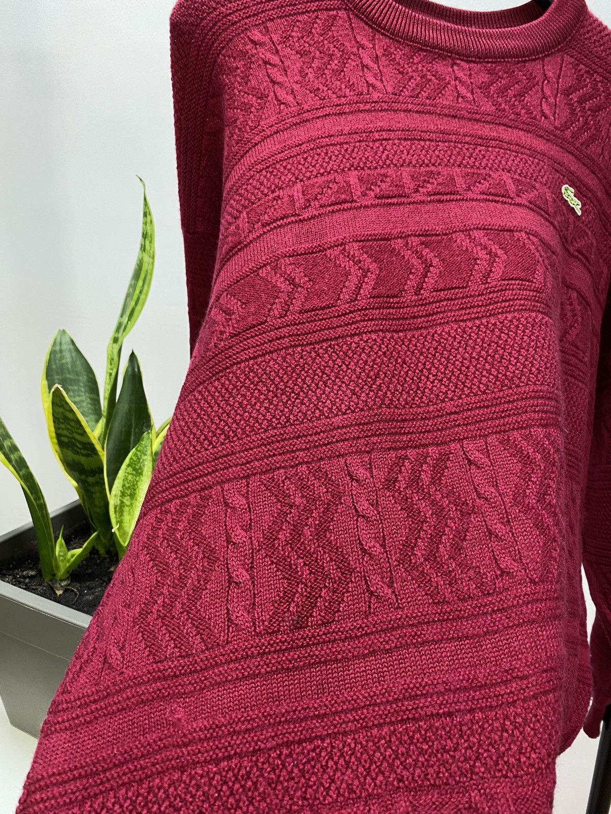 Lacoste × Vintage Chemise Lacoste Vintage Men’s Rare Wool Sweater Size US XL / EU 56 / 4 - 12 Thumbnail