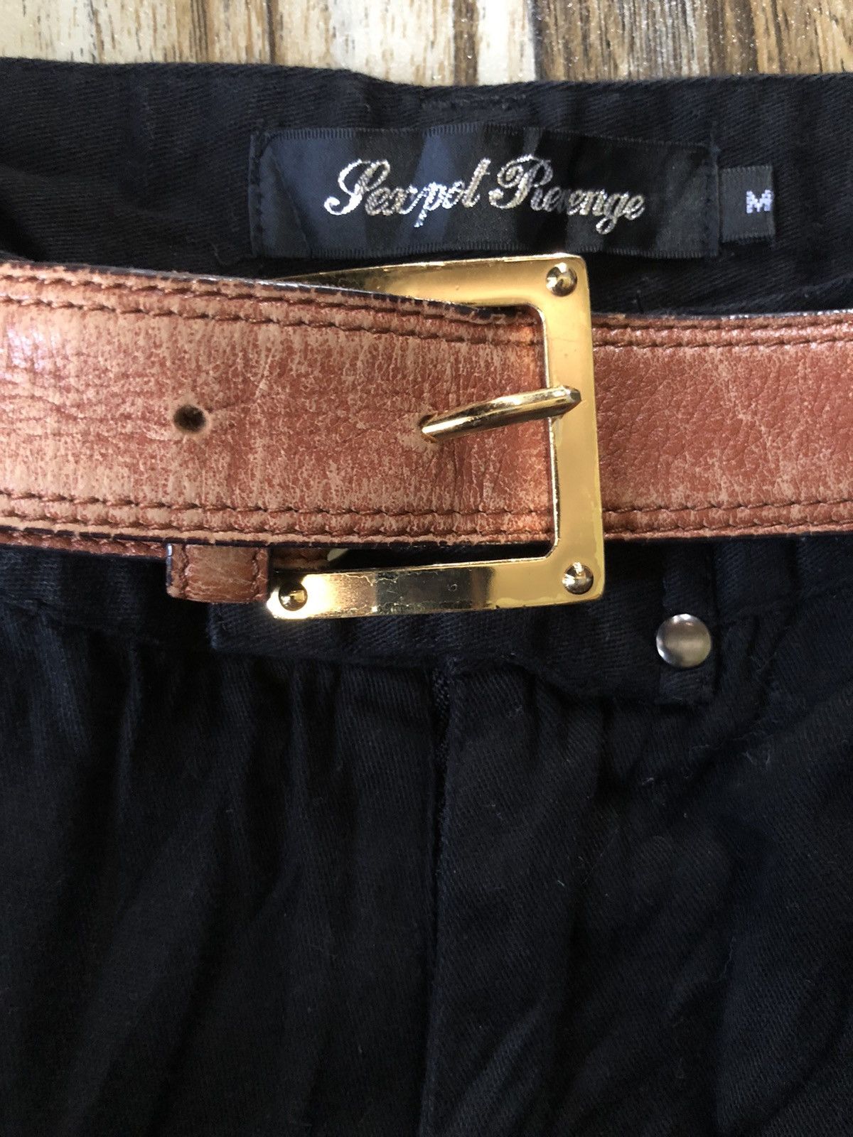 Loewe Luxury Loewe retro pebbled cowhide leather belt casual Size 40 - 2 Thumbnail