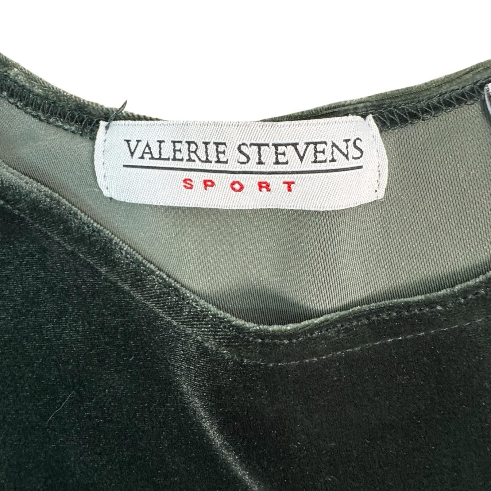 Other VALERIE STEVENS GREEN VELVET DRESS, SIZE MEDIUM Size M / US 6-8 / IT 42-44 - 4 Thumbnail