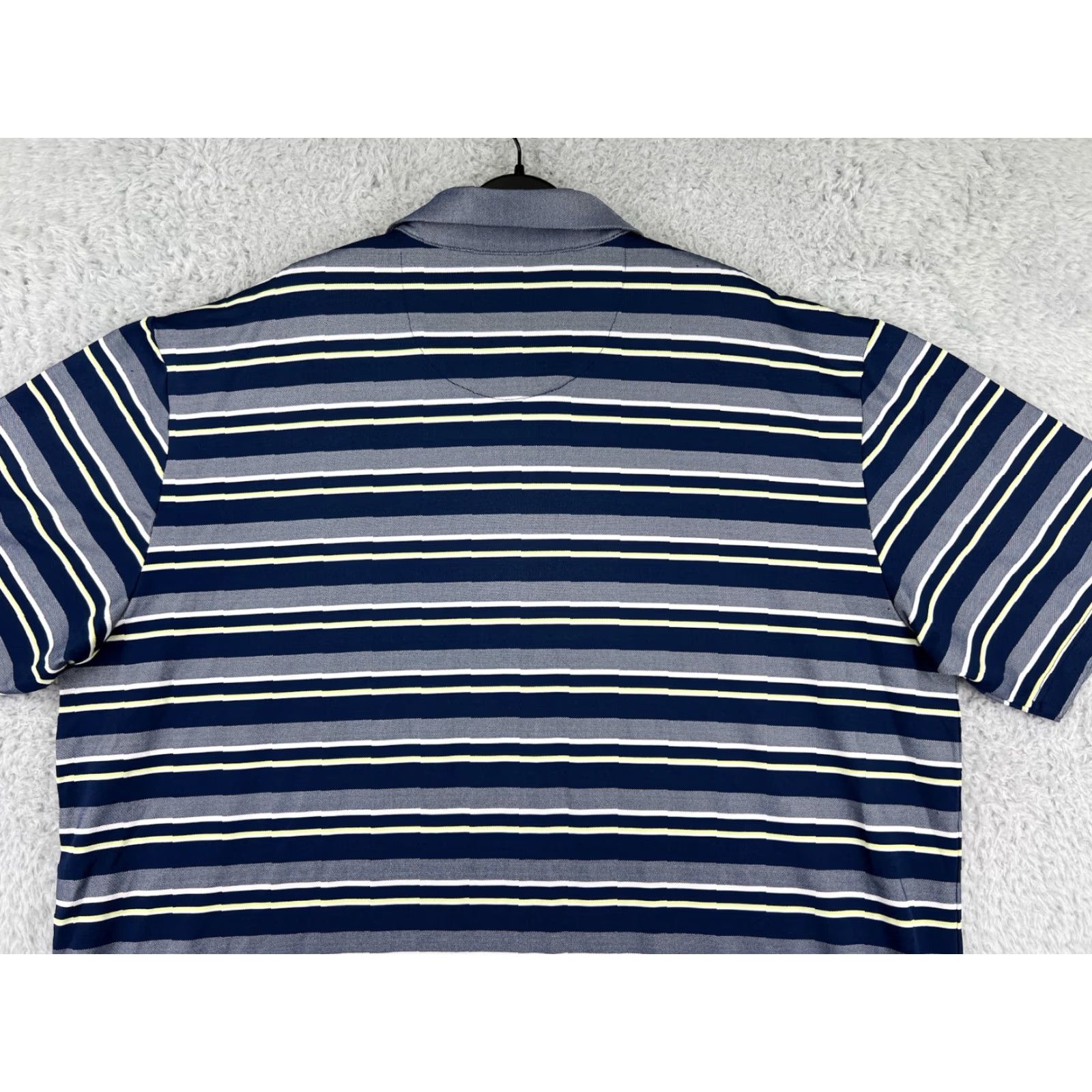 Callaway Callaway Polo Shirt Men 2XL blue gray striped knit polo Golf Outdoor casual shirt Mens 2XL Callaway Golf Polo Size US XXL / EU 58 / 5 - 6 Thumbnail