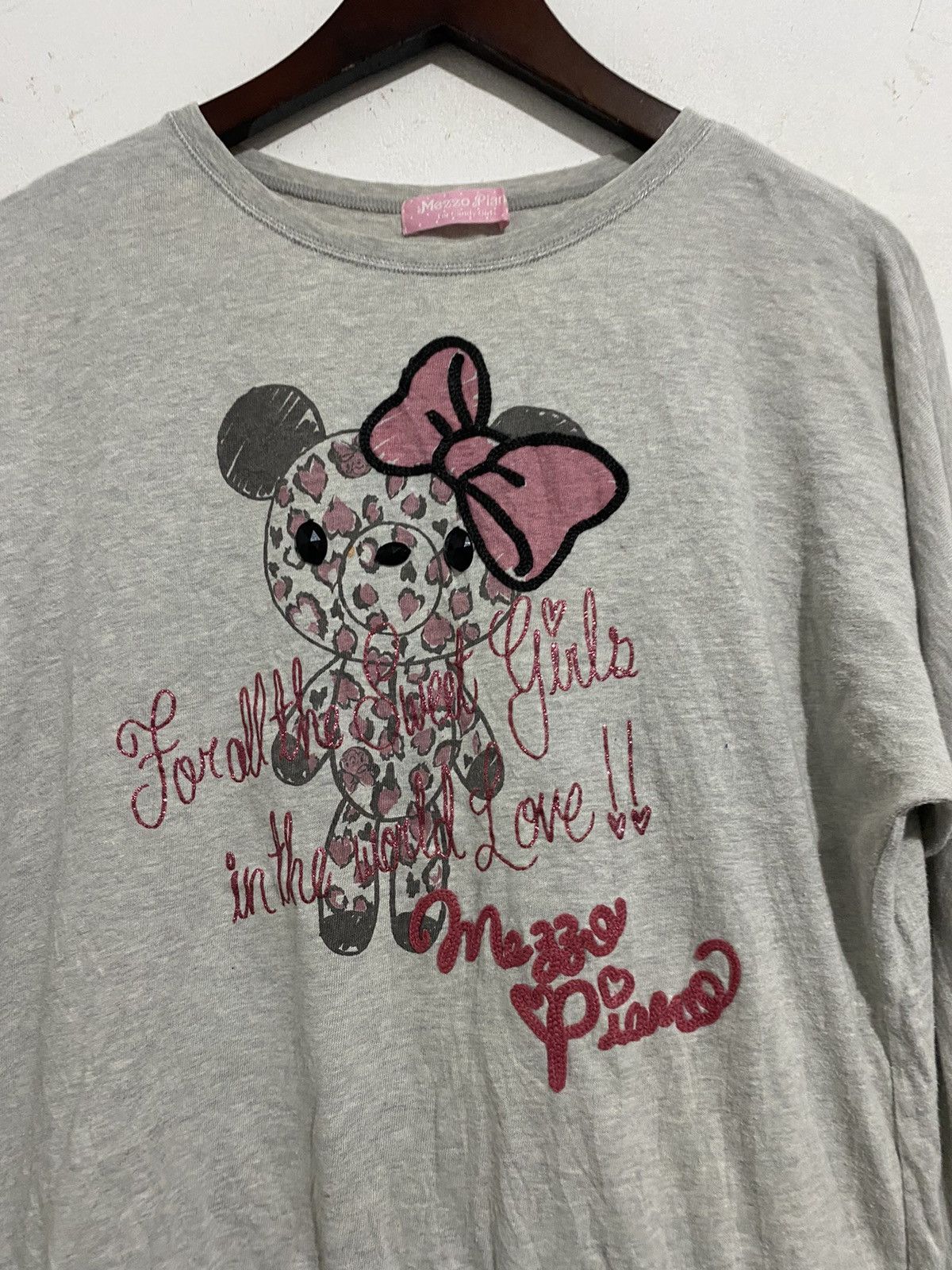 Angel Blue 💸BINDINGOFFER💸Japanese Mezzo Piano Y2K Bear Cute AA0069 Size US L / EU 52-54 / 3 - 2 Thumbnail