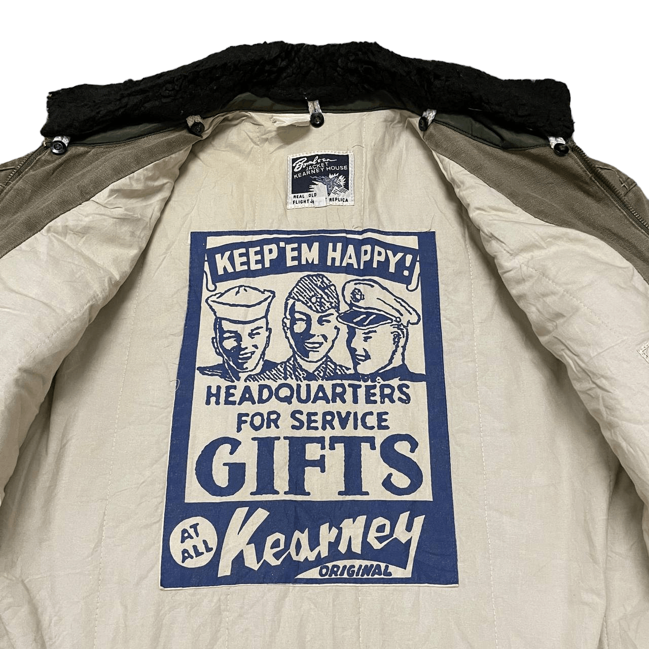 Japanese Brand Vintage Kearney House Canvas Flight Bomber Jacket Size US L / EU 52-54 / 3 - 11 Thumbnail