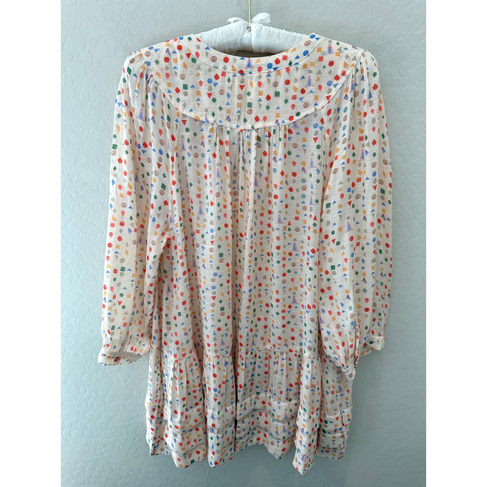 Anthropologie ANTHROPOLOGIE | Maeve Paccia Shapes Geometric Tiered Tunic Size M / US 6-8 / IT 42-44 - 5 Thumbnail