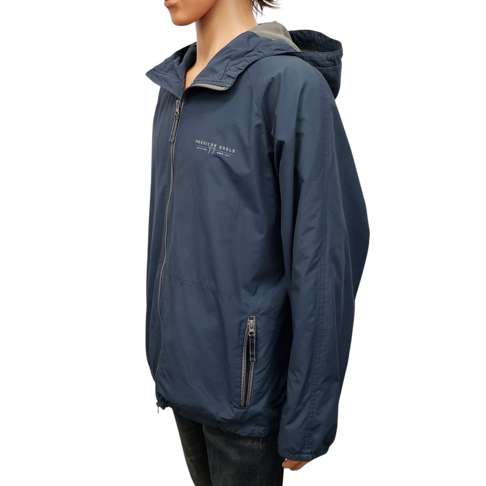 American Eagle Outfitters American Eagle AE77 Performance Jacket Hood XL Full Zip 90s Size US XL / EU 56 / 4 - 6 Thumbnail