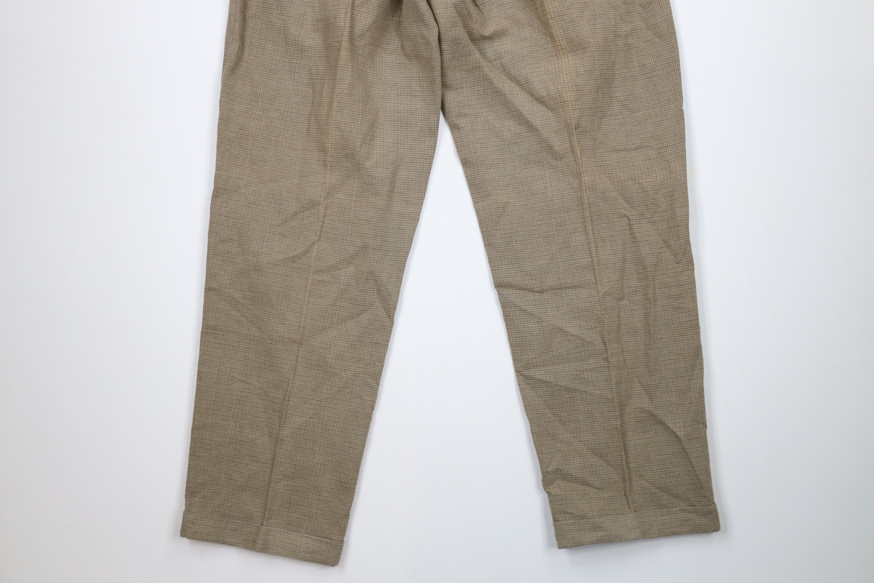 Eddie Bauer × Vintage Vintage 90s Eddie Bauer Blend Pleated Wide Leg Cuffed Pants Size US 36 / EU 52 - 10 Thumbnail