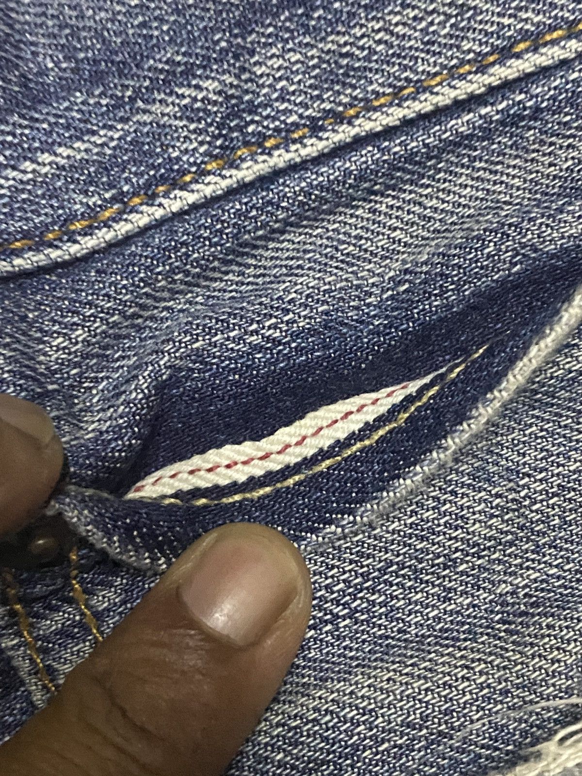Undercover × Uniqlo Vintage Uniqlo Selvedge Grunge Faded Wash Distressed Jeans Size US 34 / EU 50 - 14 Thumbnail