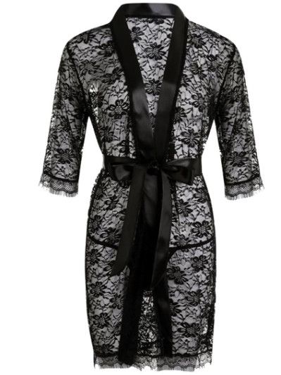 The Unbranded Brand Women's Bathrobe Sexy Lingerie Robe Night Dress Sleepwear Size 22" - 3 Thumbnail