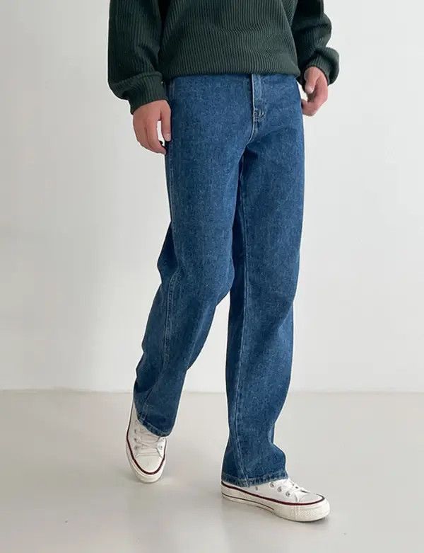 Japanese Brand Hayama x Endo Blue casual wide-leg all-match washed jeans Size US 32 / EU 48 - 3 Thumbnail