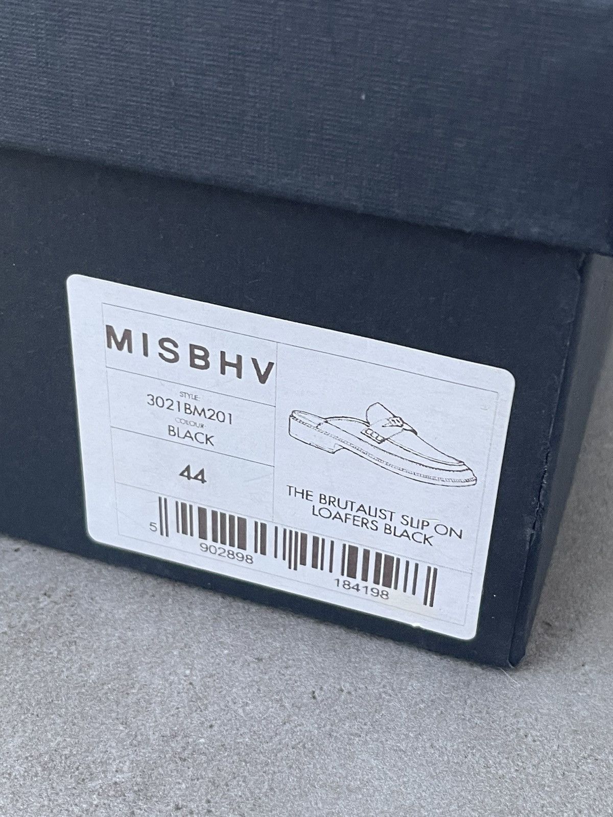 Misbhv !DS! SS23 Misbhv Brutalist Slip On Black Loafers Size US 11 / EU 44 - 21 Thumbnail