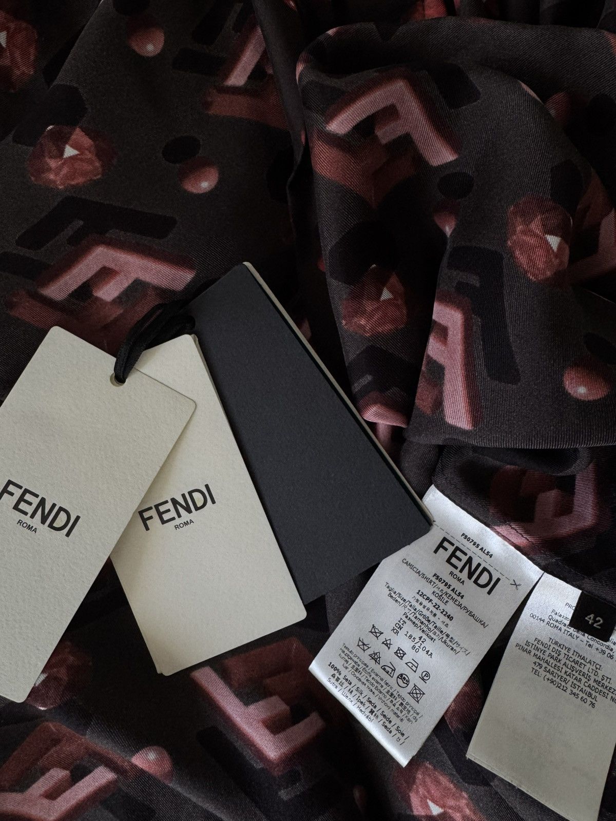 Fendi Fendi FF Diamond Shirt Size US L / EU 52-54 / 3 - 8 Thumbnail