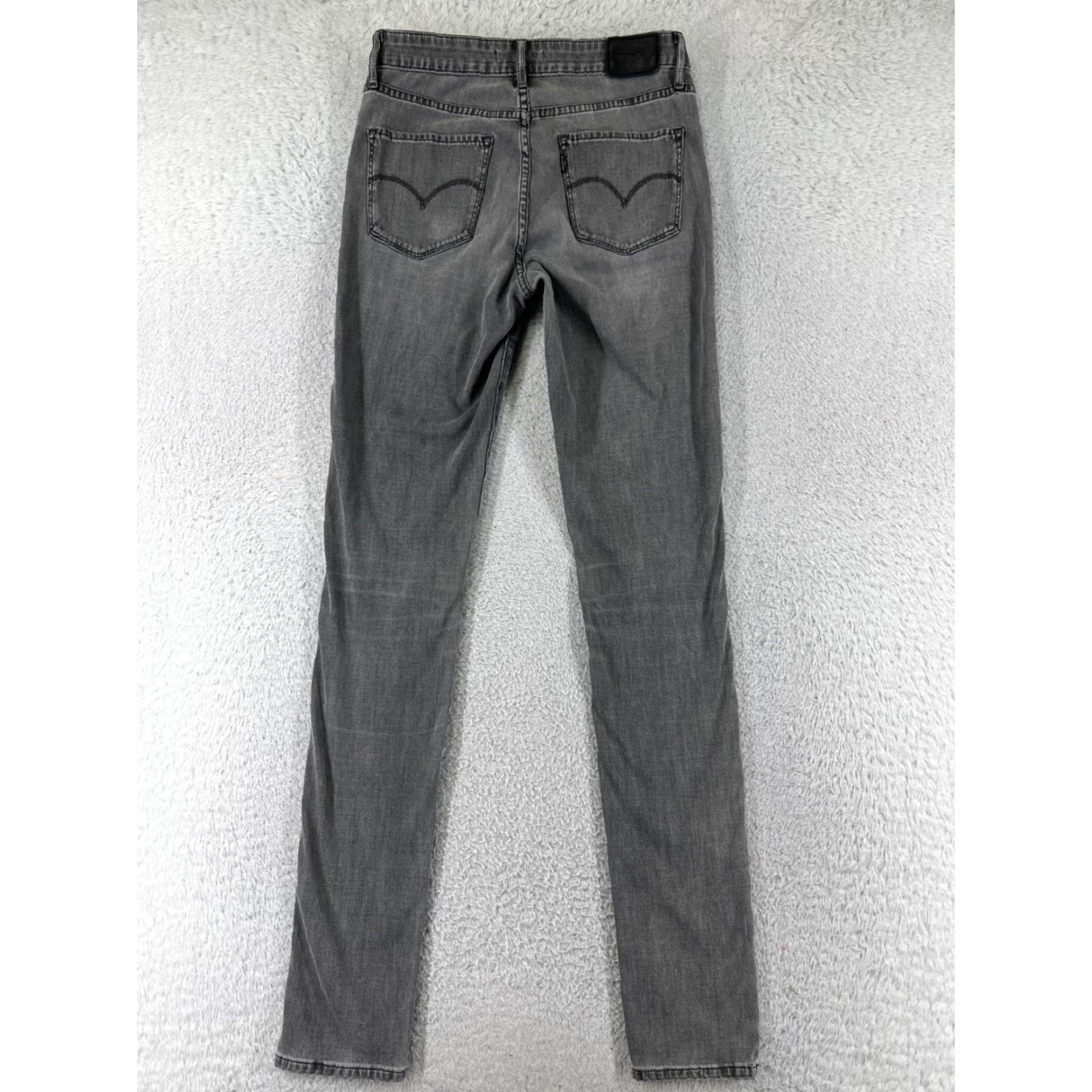 Levi's Levi's Women's Denim Jeans Skinny Fit 28 Black 700 Series High Rise Taper Fall Womens Size 28" / US 6 / IT 42 - 2 Thumbnail