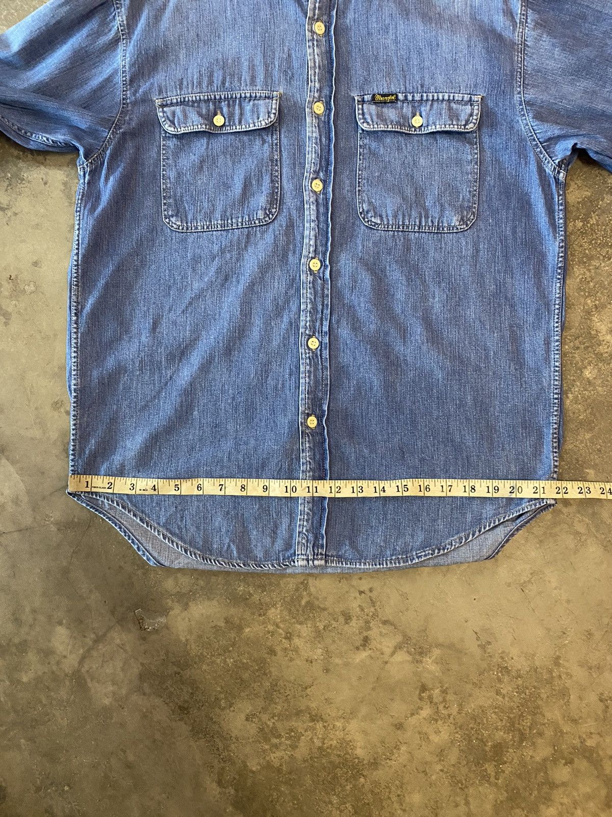 Vintage × Wrangler Wrangler Shirt Button Ups Size US M / EU 48-50 / 2 - 10 Thumbnail