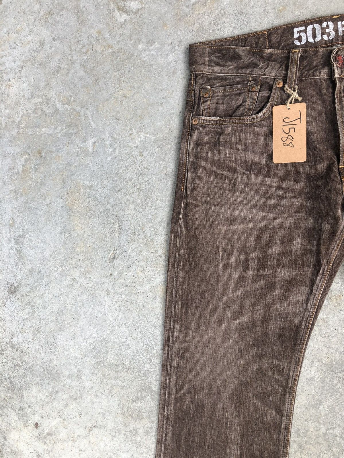 If Six Was Nine Japanese Edwin Flared Jeans Distressed Jeans Size US 34 / EU 50 - 4 Thumbnail