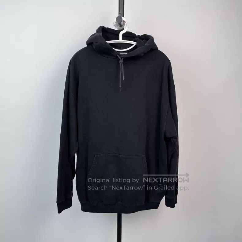 Balenciaga Balenciaga Black hooded sweatshirt Size US M / EU 48-50 / 2 - 1 Thumbnail