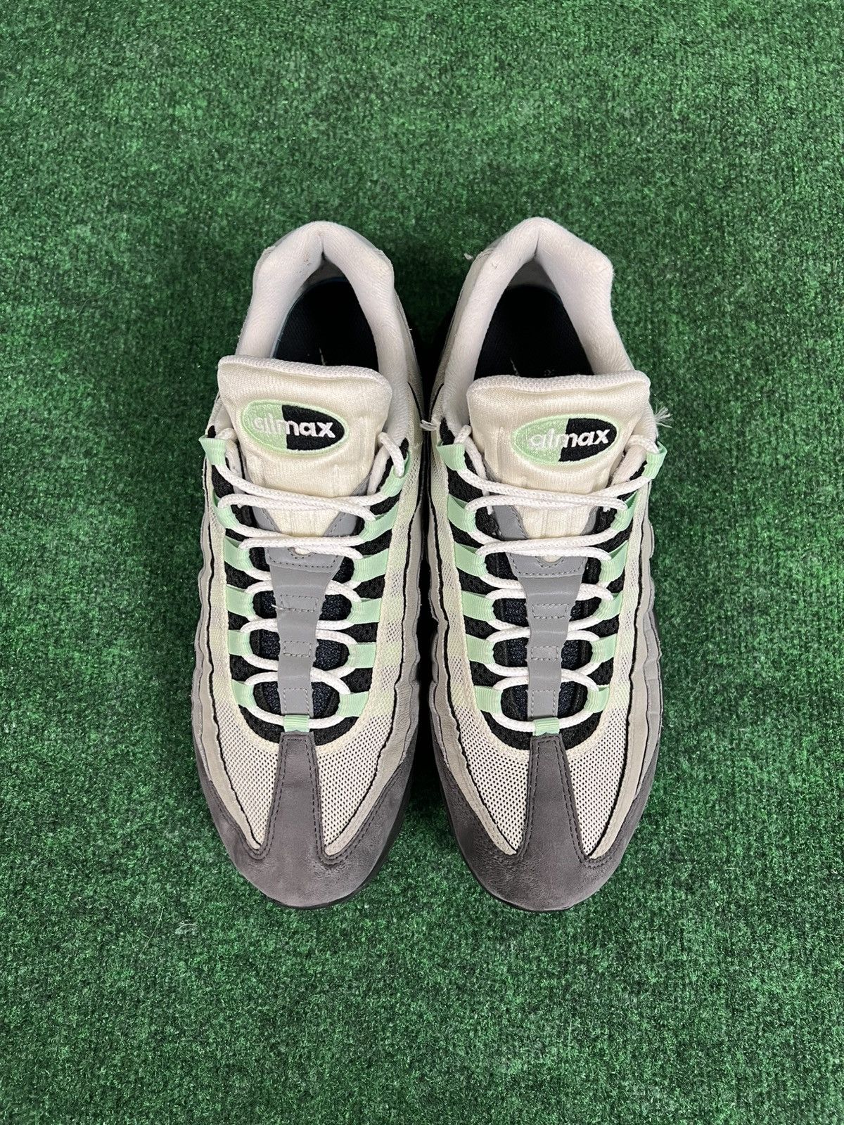 Nike Nike Air Max 95 Fresh Mint White Granite Dust Grey Size 11.5 Size US 11.5 / EU 44-45 - 4 Thumbnail
