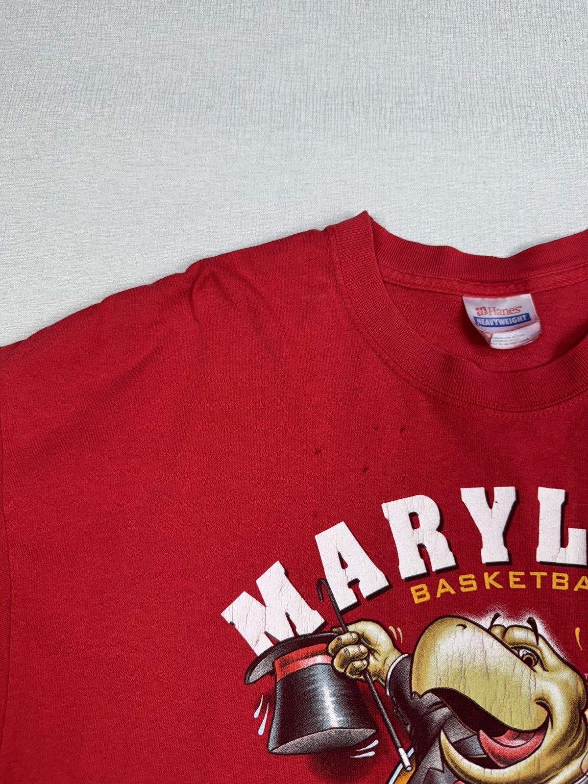 Vintage University Of Maryland Terrapins Basketball Shirt 2002 Hanes Size US XL / EU 56 / 4 - 3 Thumbnail