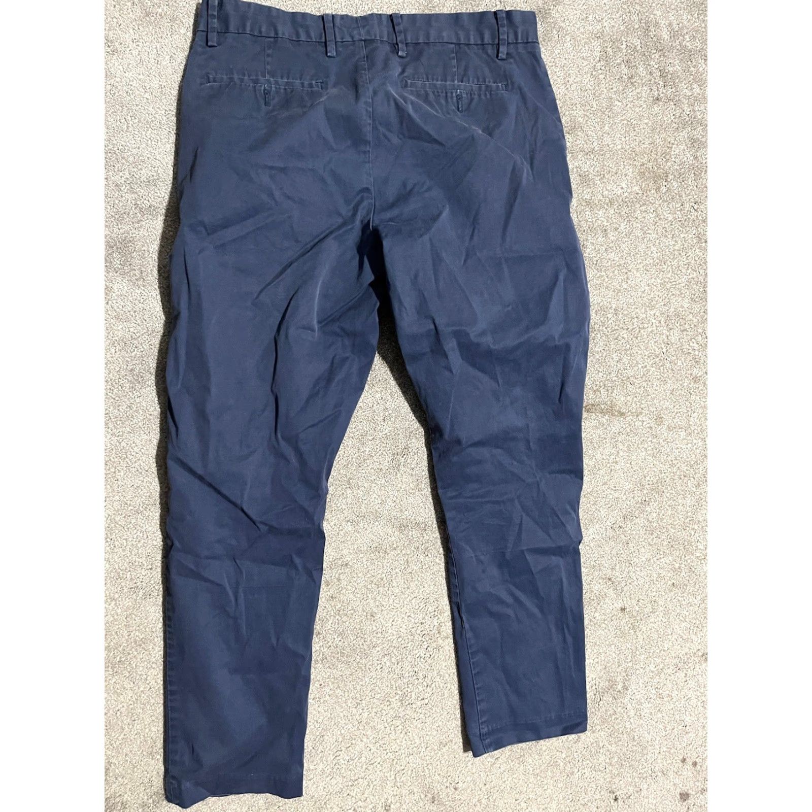 DKNY DKNY Pants Men 33x30 Blue Chino Cotton Blend Casual Trousers Size US 33 - 3 Thumbnail