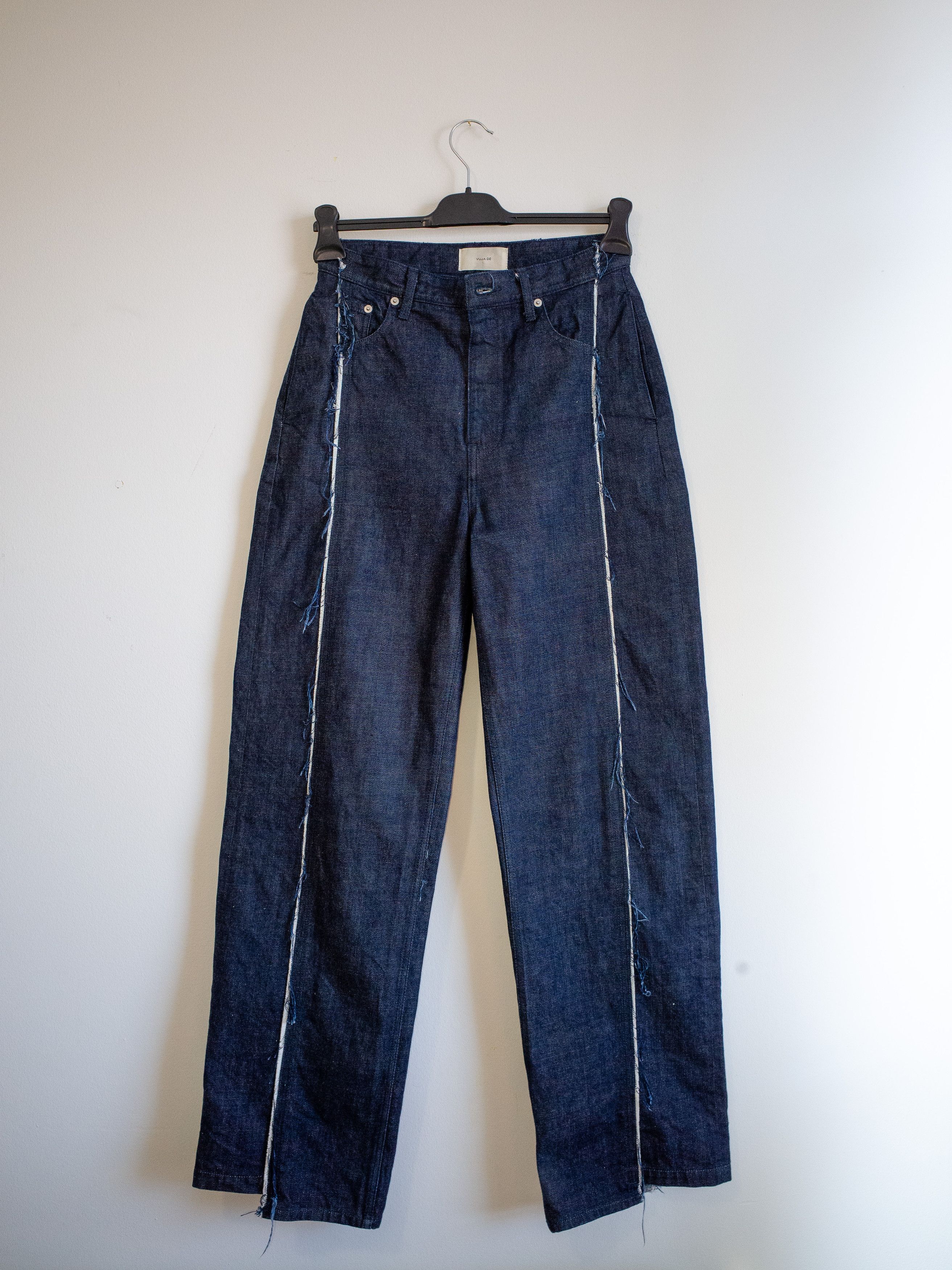 Vuja De Vuja De Steve Distressed Selvedge Denim | Grailed