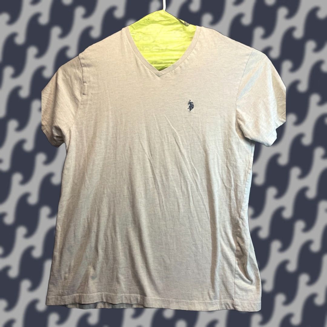 RLX Ralph Lauren Ralph Lauren Polo Golf Shirt Mens Large Beige Preppy Polo Shirt Casual Short Sleeve V-Neck Size US L / EU 52-54 / 3 - 1 Thumbnail