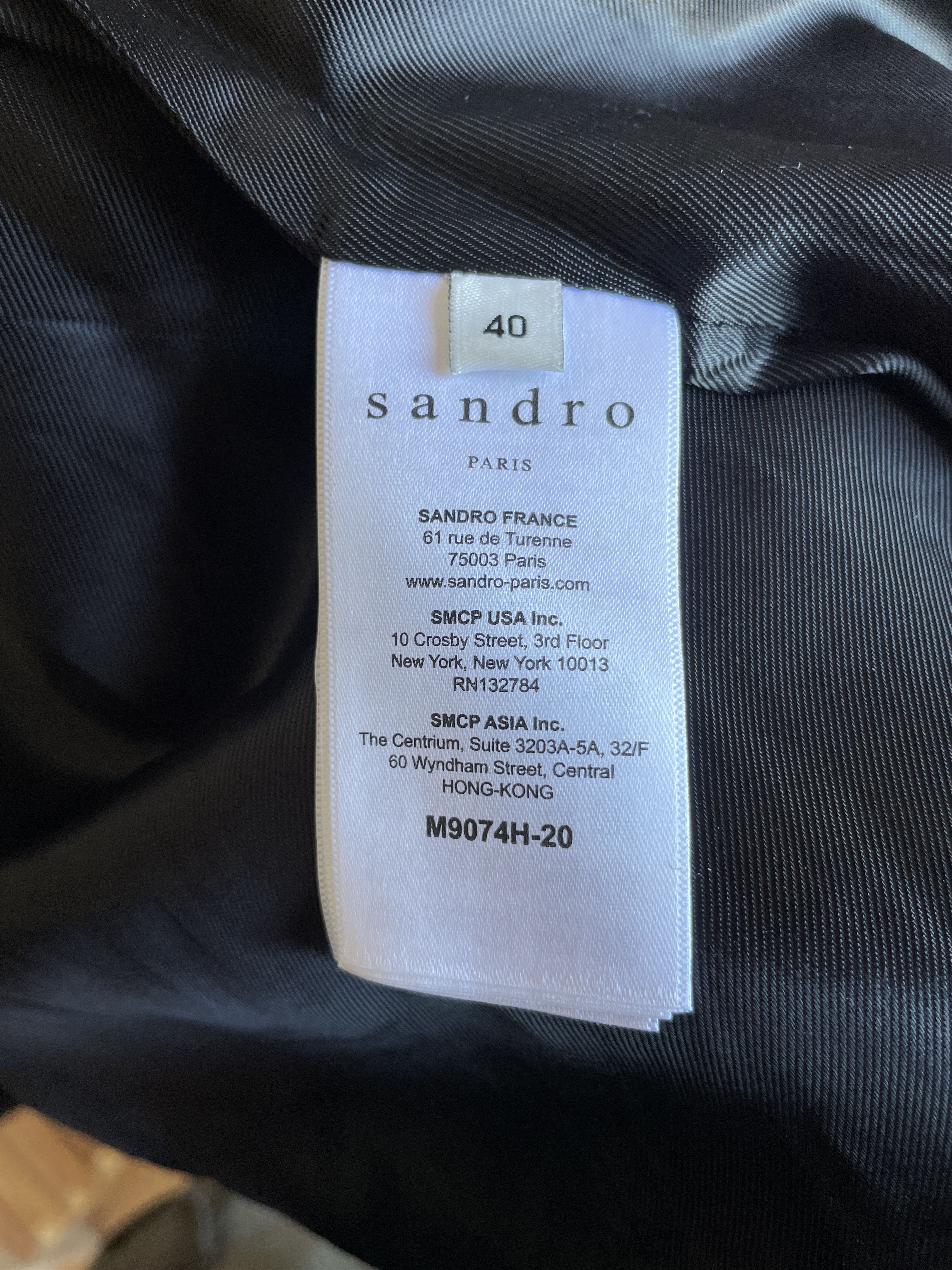 Sandro Sandro Womens Fox Fur Wool Blend Coat Size 40 Size S / US 4 / IT 40 - 10 Thumbnail