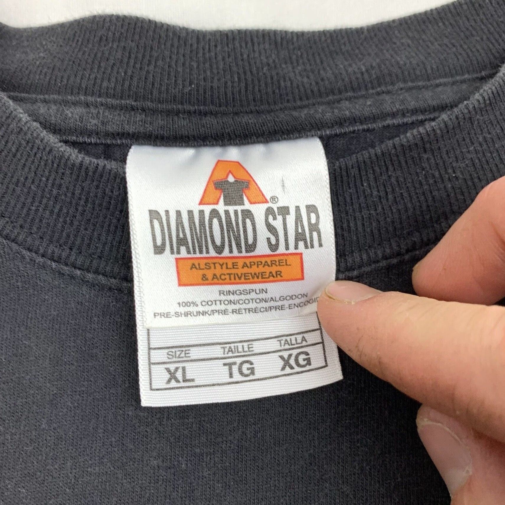 Vintage VINTAGE Diamond Star Jesus Shirt Adult XL Black I Am An Organ Donor Gave Heart To Jesus 90s Concert Mens XL Size US XL / EU 56 / 4 - 3 Thumbnail