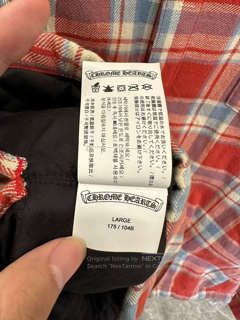 Chrome Hearts CHROME HEARTS Size L Sanskrit flower arm blue and red plaid Size US L / EU 52-54 / 3 - 6 Thumbnail