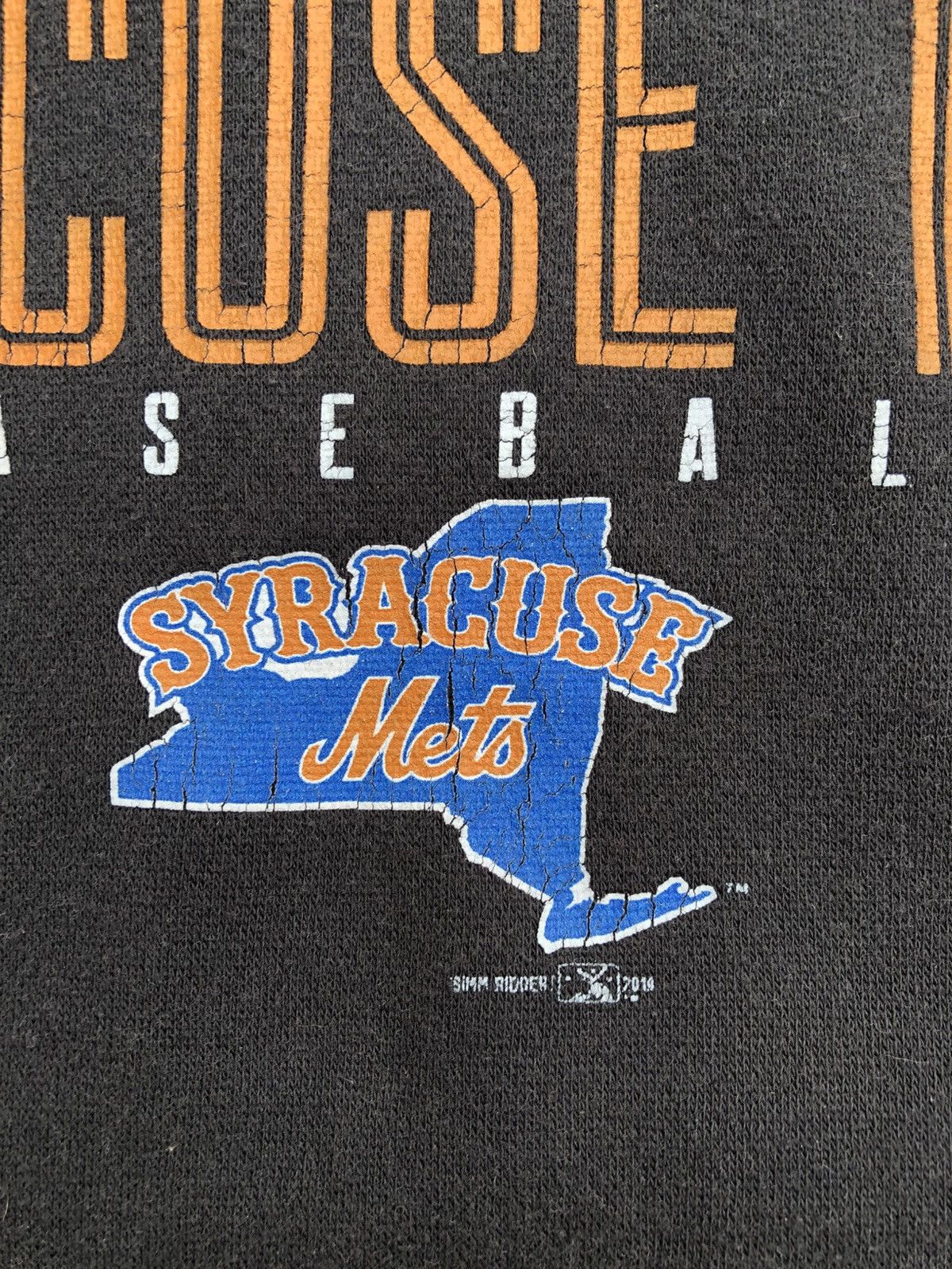 MLB × Vintage 2019 Syracuse Mets Minor League Baseball Hooded Sweatshirt Size US XXL / EU 58 / 5 - 5 Thumbnail
