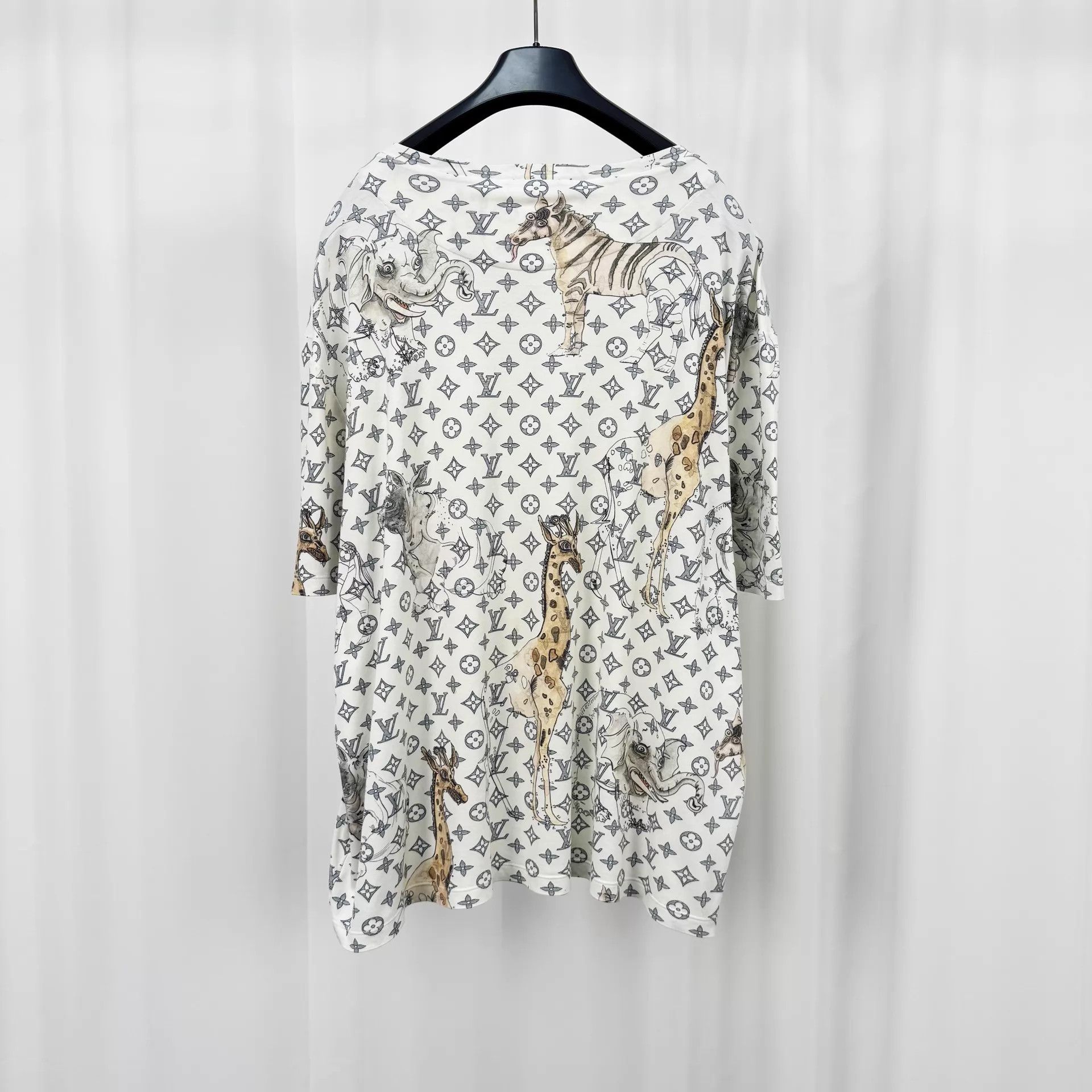 Louis Vuitton LV Zoo Monogram All Over Print Short Tee 5L 98 New Size 4XL / US 24-26 - 2 Thumbnail