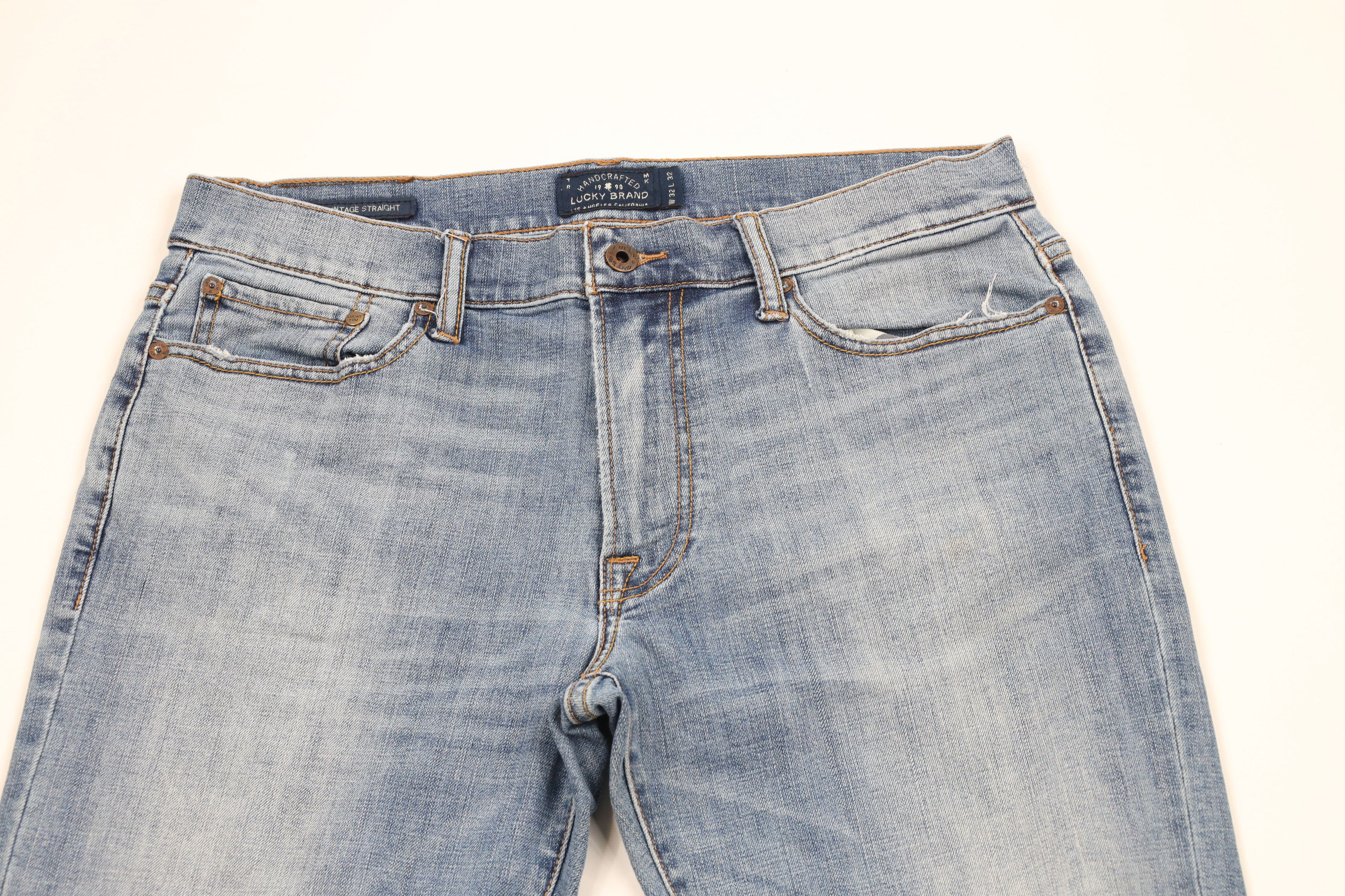 Lucky Brand × Vintage Vintage Lucky Brand 363 Vintage Straight Leg Denim Jeans Size US 32 / EU 48 - 2 Thumbnail
