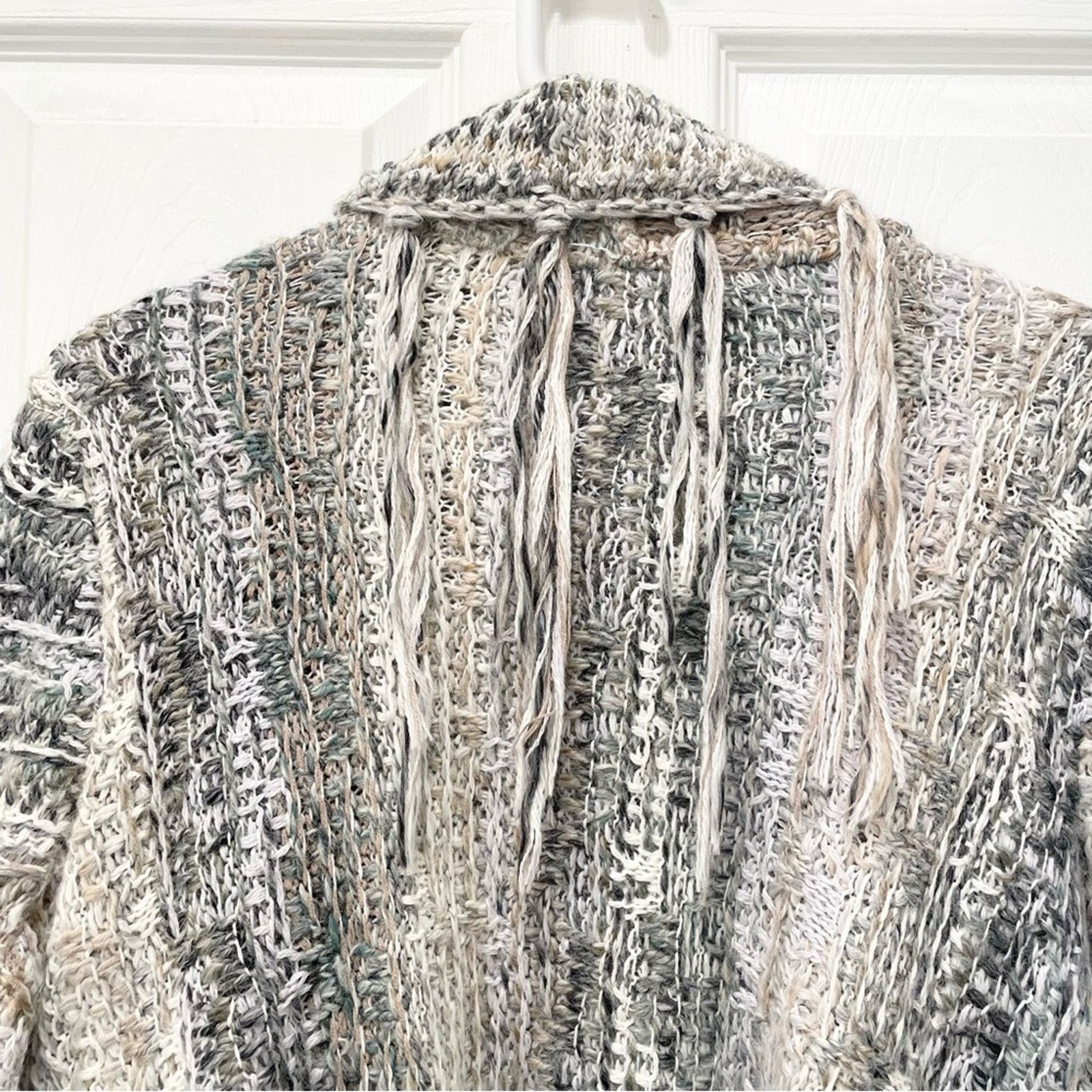Free People Free People Birkenstock Fringe Cardigan Size M / US 6-8 / IT 42-44 - 6 Thumbnail