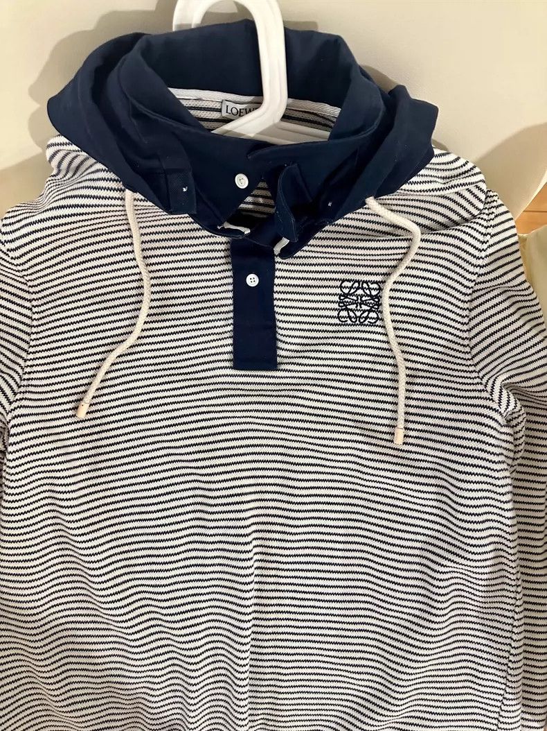 Loewe LOEWE Cross striped hoodie Size L / US 10 / IT 46 - 3 Thumbnail