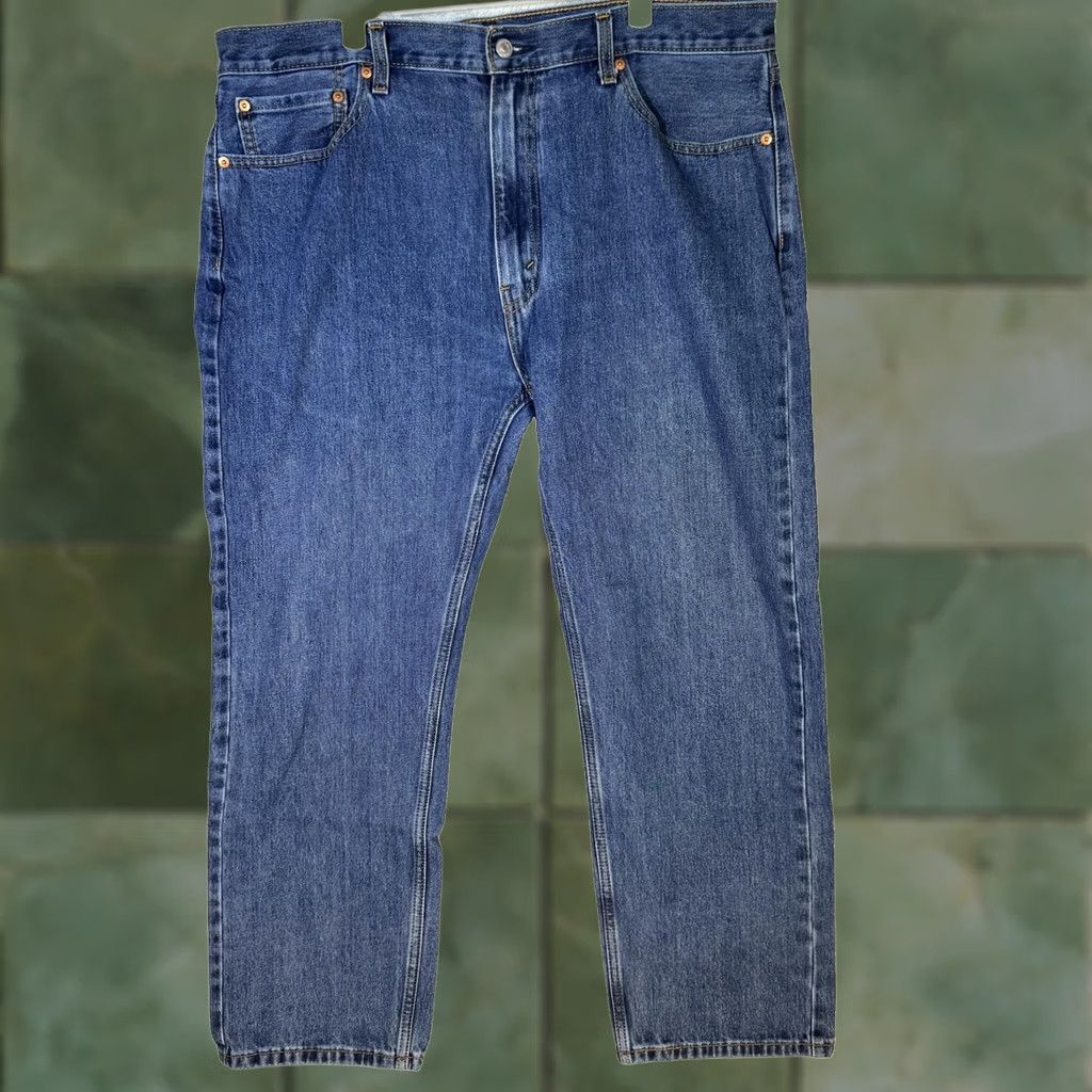 Levi's Levis 505 Jeans Mens 40x30 Blue Medium Wash Straight Leg Denim Cotton Regular 5-Pocket USA Logo Vintage: No Mens Size US 40 / EU 56 - 1 Thumbnail