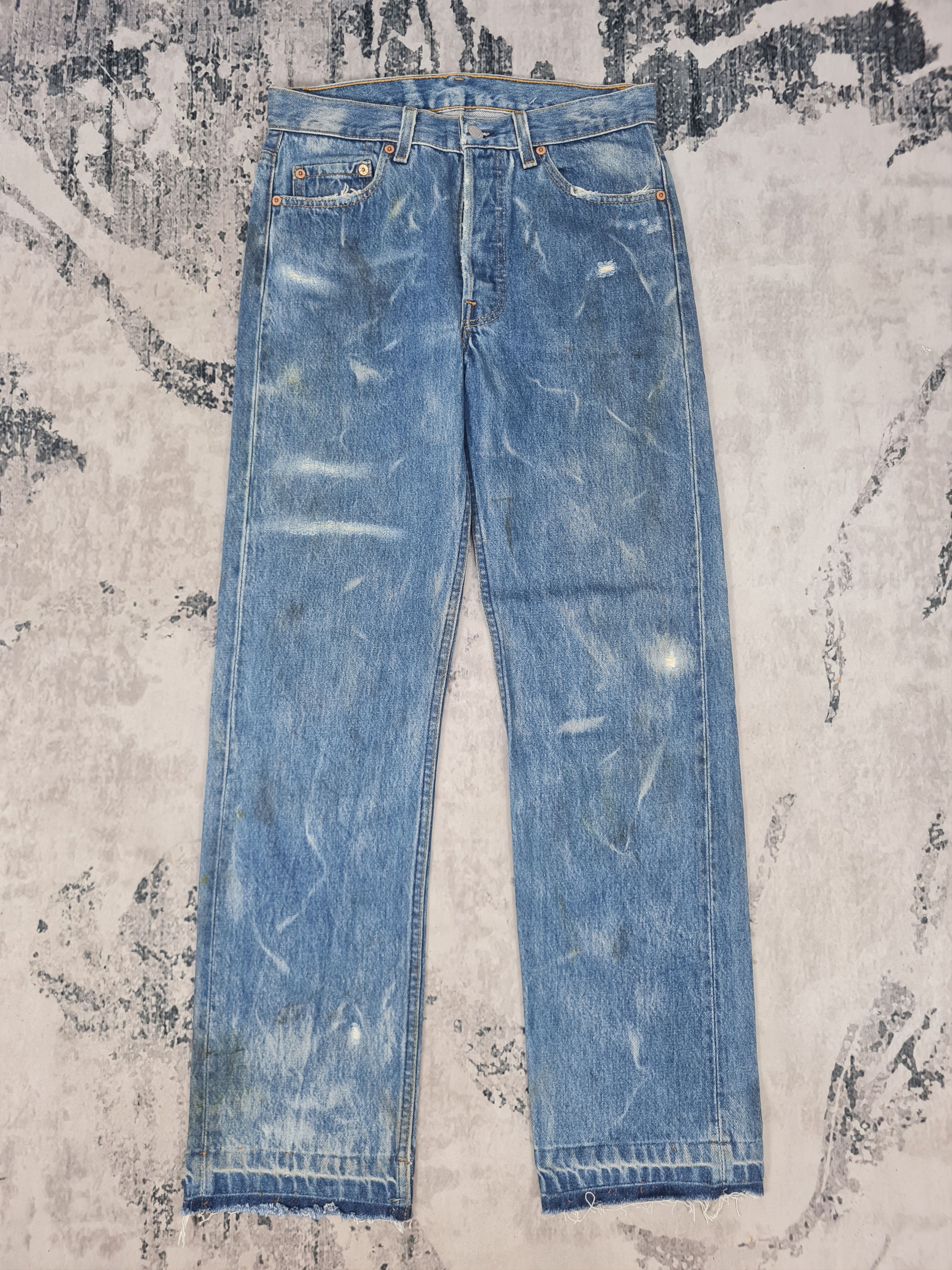 Levi's Vintage Clothing Vtg 90's LEVIS 501 Bleach Design Rust Jeans L0403 Size 30X31 Size US 30 / EU 46 - 1 Thumbnail