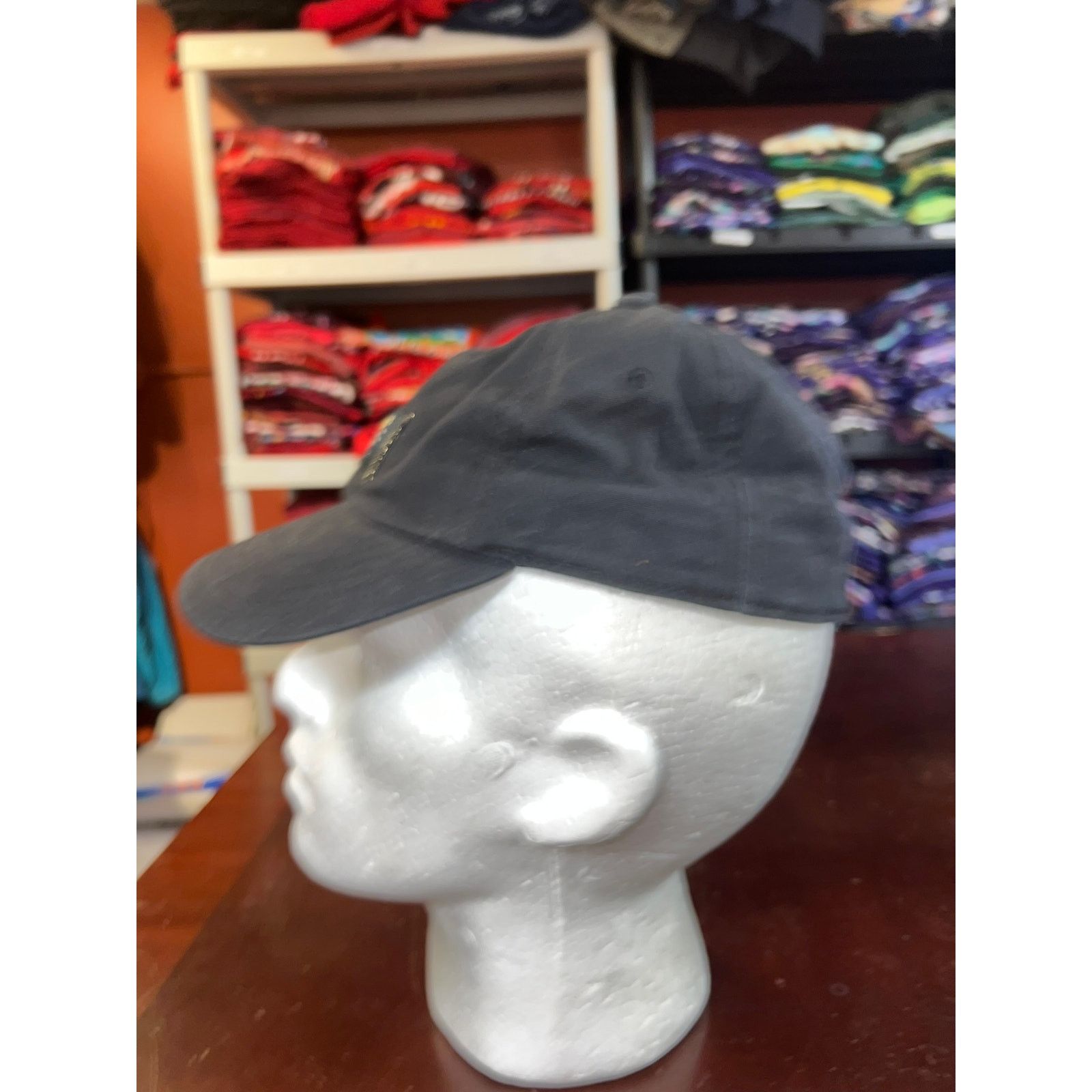 Vintage Womens Adidas Hat Impulse Cap Black Gold Lurex Women Cap OS Size ONE SIZE - 4 Thumbnail