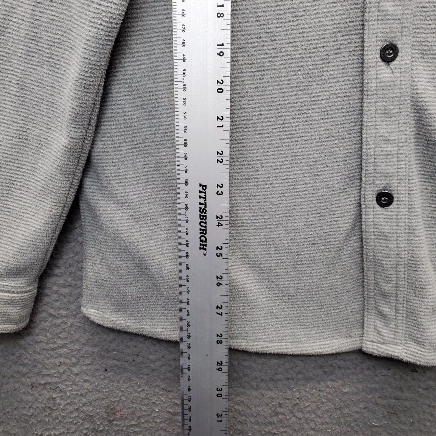 Eddie Bauer Eddie Bauer Mens Shirt Jacket Gray Formal Long Sleeve Collar Front Button Size 40R - 3 Thumbnail