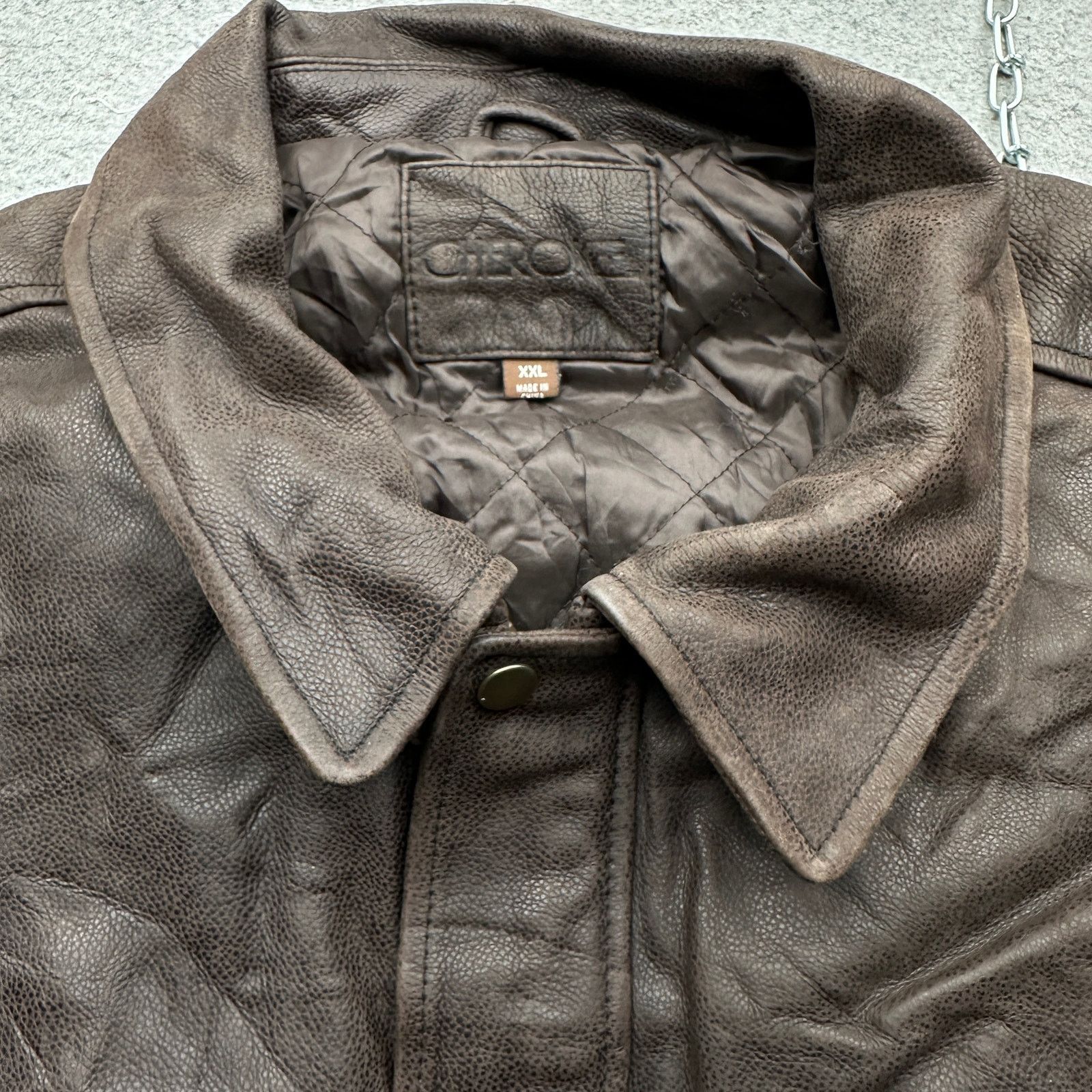 Cherokee Vintage Cherokee Leather Jacket Mens XXL Brown Quilted Size US XXL / EU 58 / 5 - 12 Thumbnail