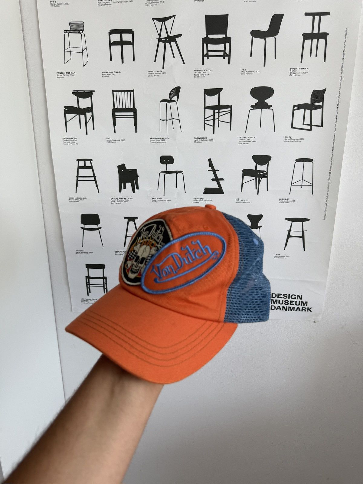 Von Dutch Vintage y2k Von Dutch trucker cap hat avantgarde skate swag Size ONE SIZE - 3 Thumbnail