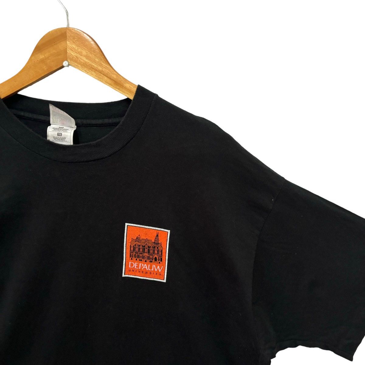 Fruit Of The Loom × Vintage Vintage Depauw University American College Tshirt Size US XL / EU 56 / 4 - 4 Thumbnail