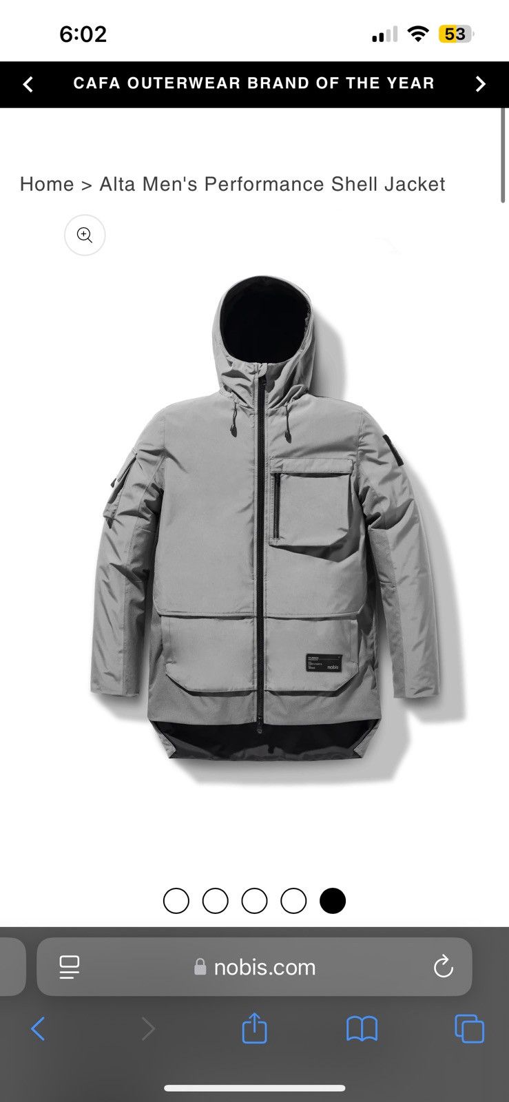 Nobis Nobis Alta Jacket (stone grey) Size US M / EU 48-50 / 2 - 4 Thumbnail